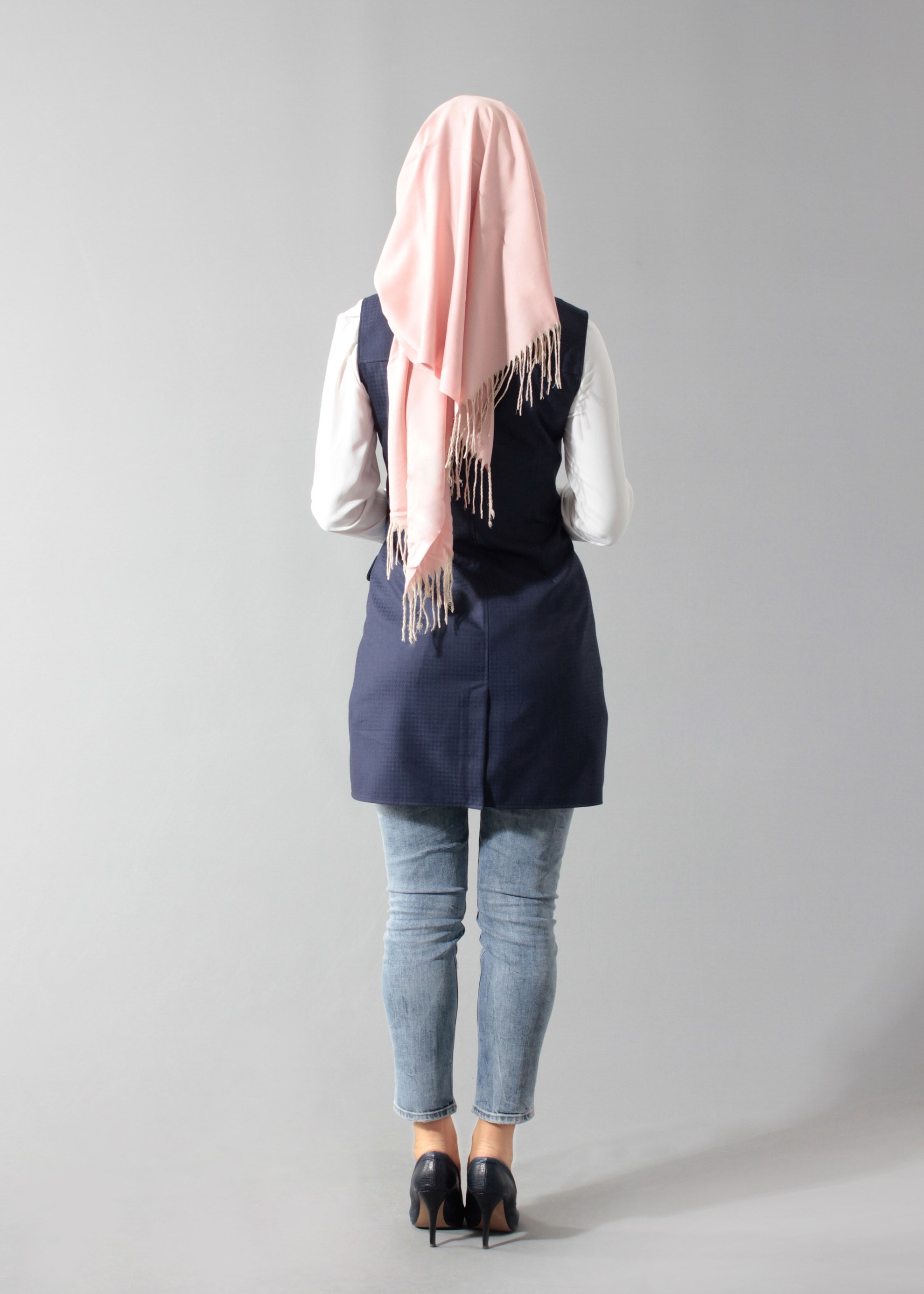 Tesettür giyim LACİVERT 4688 Crista 652 Tesettür Yelek 38/44