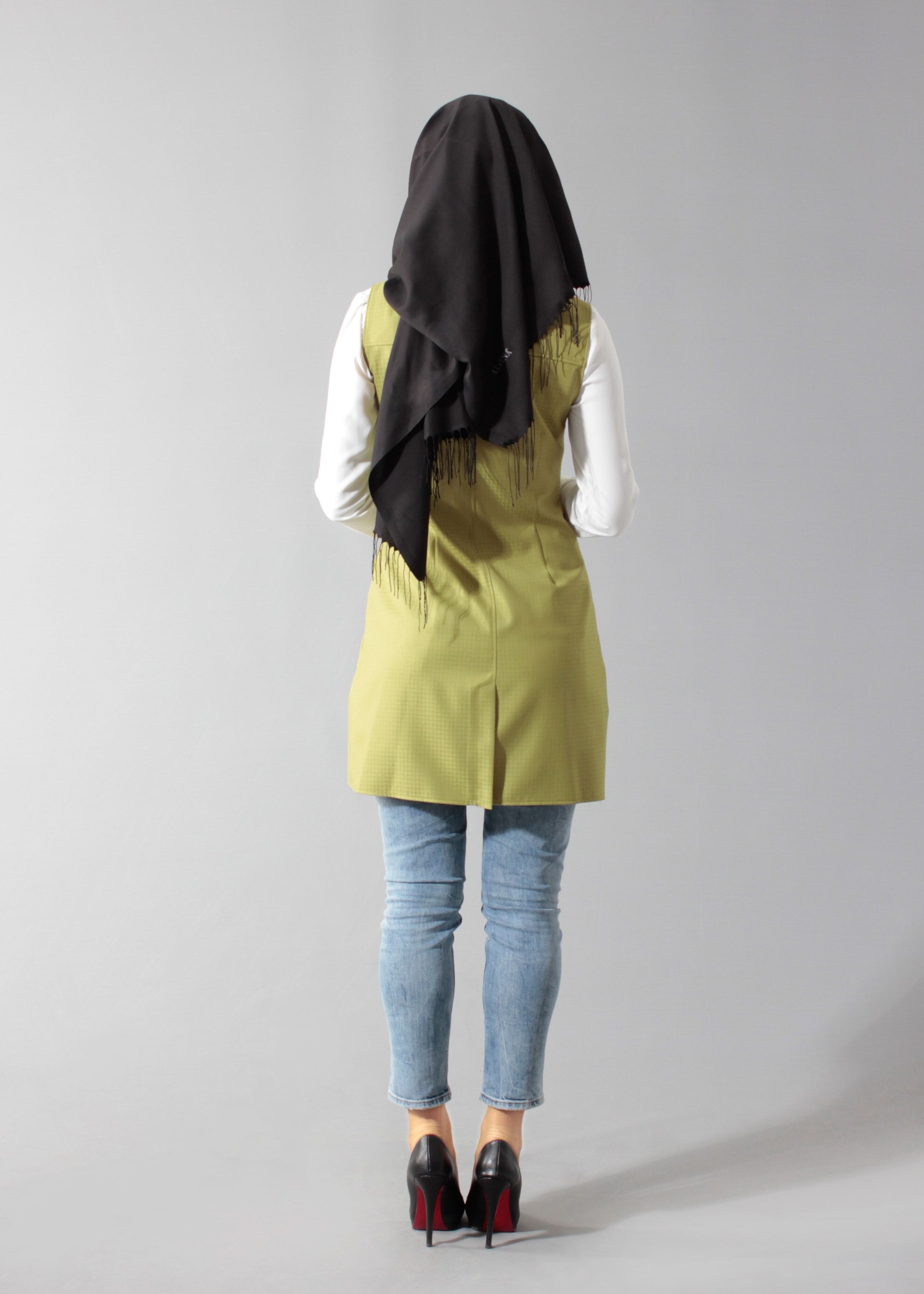 Tesettür giyim YEŞİL 4688 Crista 652 Tesettür Yelek 38/44