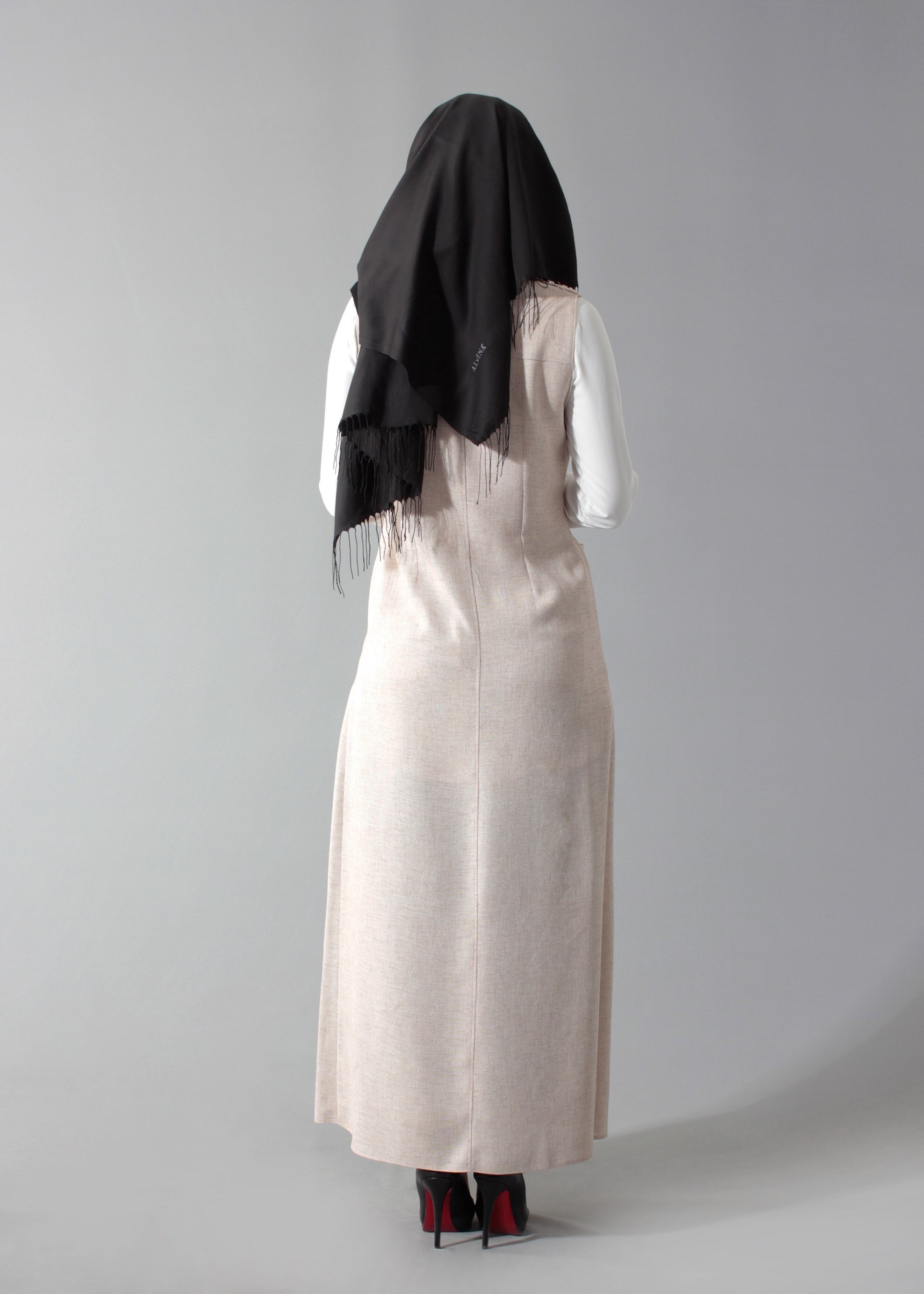 Tesettür giyim KAHVE 4697 Verona Düz Yelek 38/46 TEK36