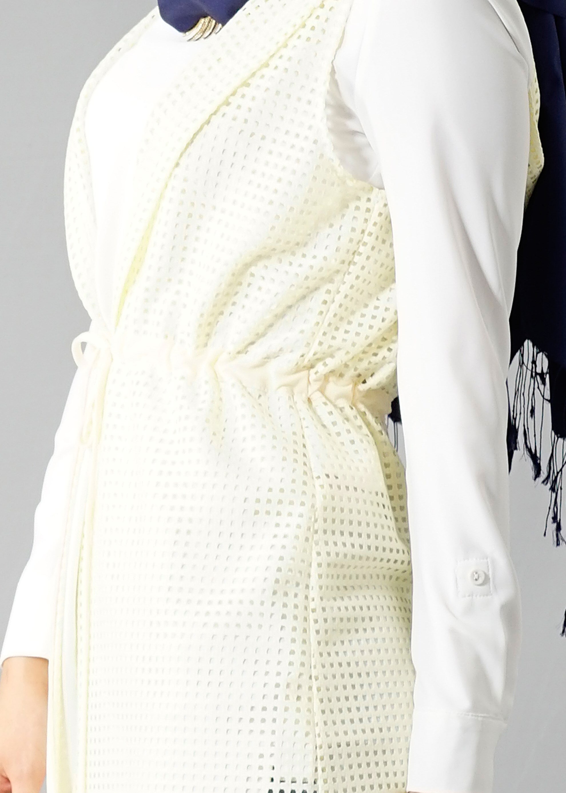 Hijab clothing ECRU 4799 String 1838 Tesettür Yelek 38/46 TEK36