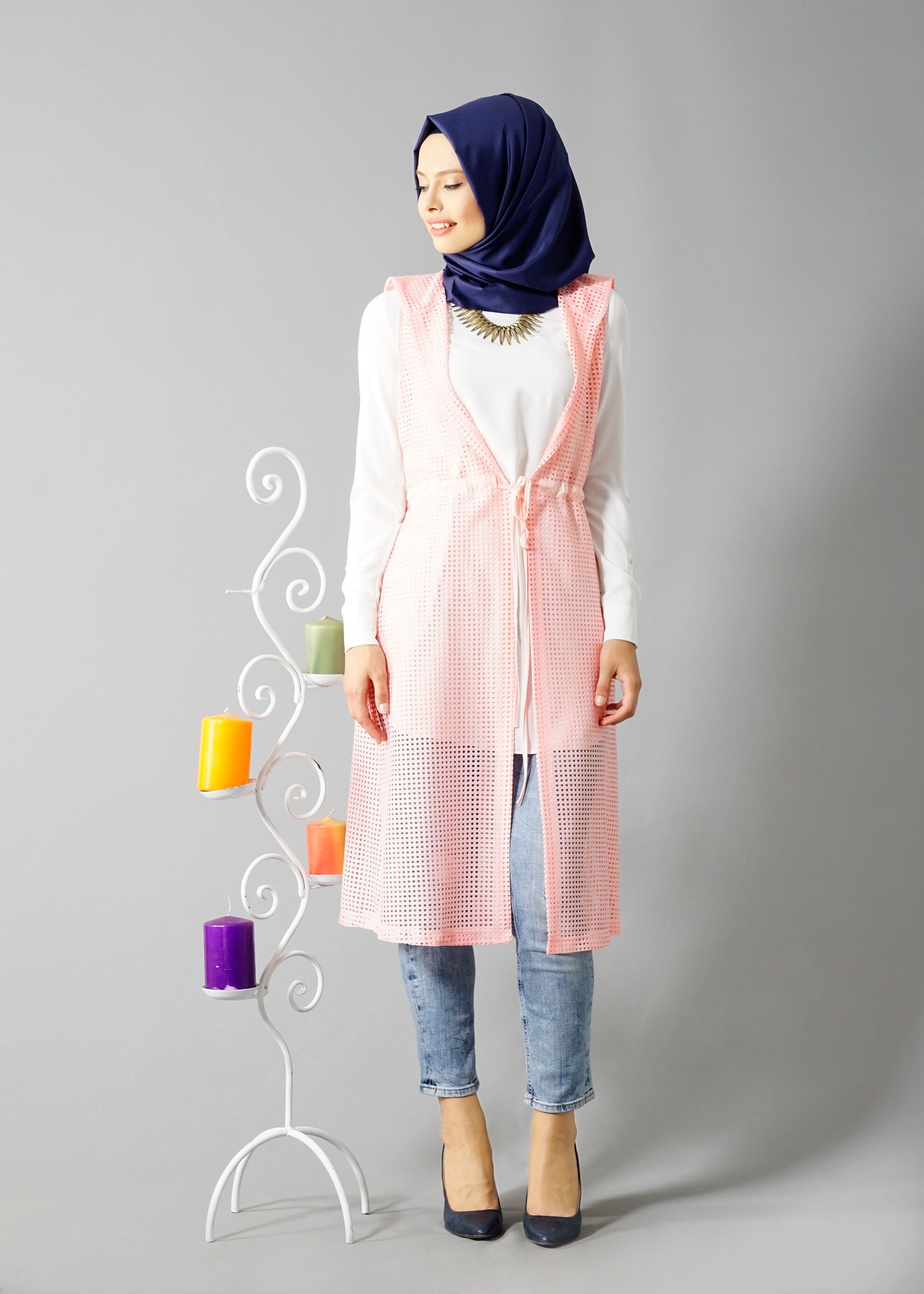 Hijab clothing POWDER 4799 String 1838 Tesettür Yelek 38/46 TEK36