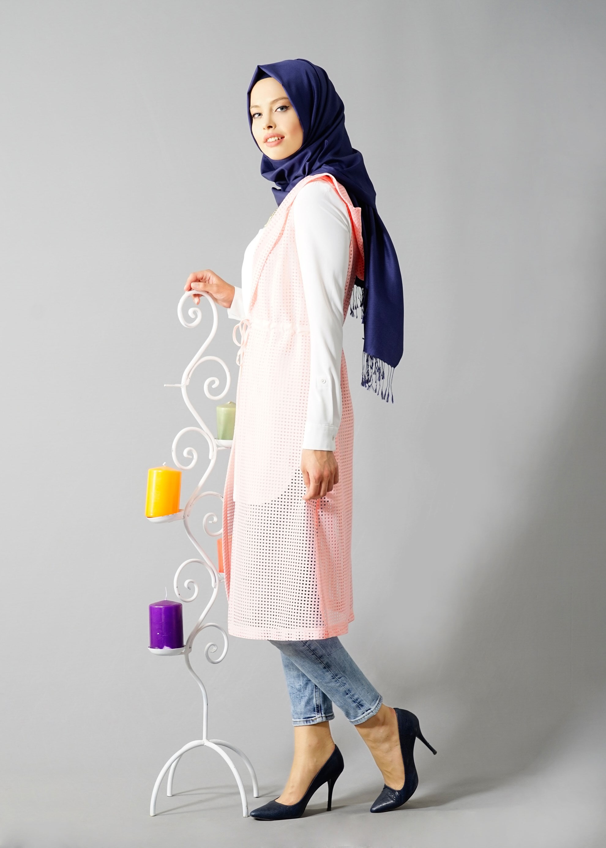 Hijab clothing POWDER 4799 String 1838 Tesettür Yelek 38/46 TEK36