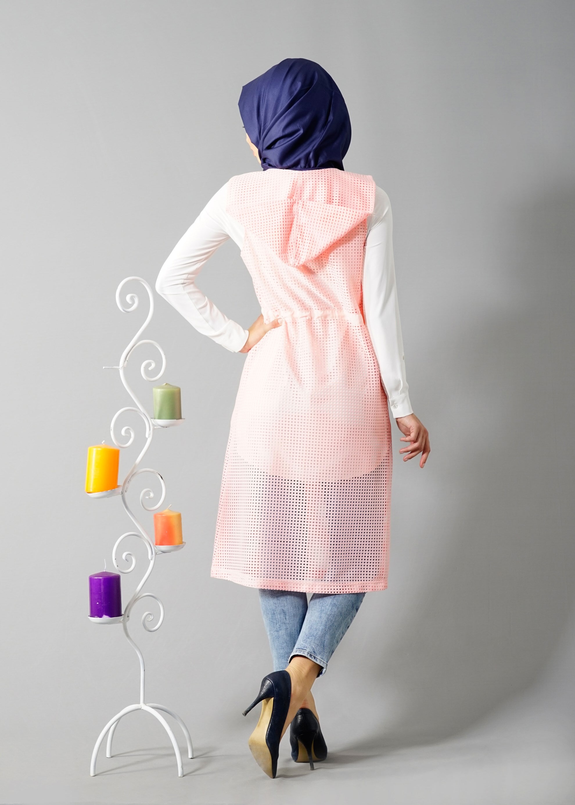 Hijab clothing POWDER 4799 String 1838 Tesettür Yelek 38/46 TEK36