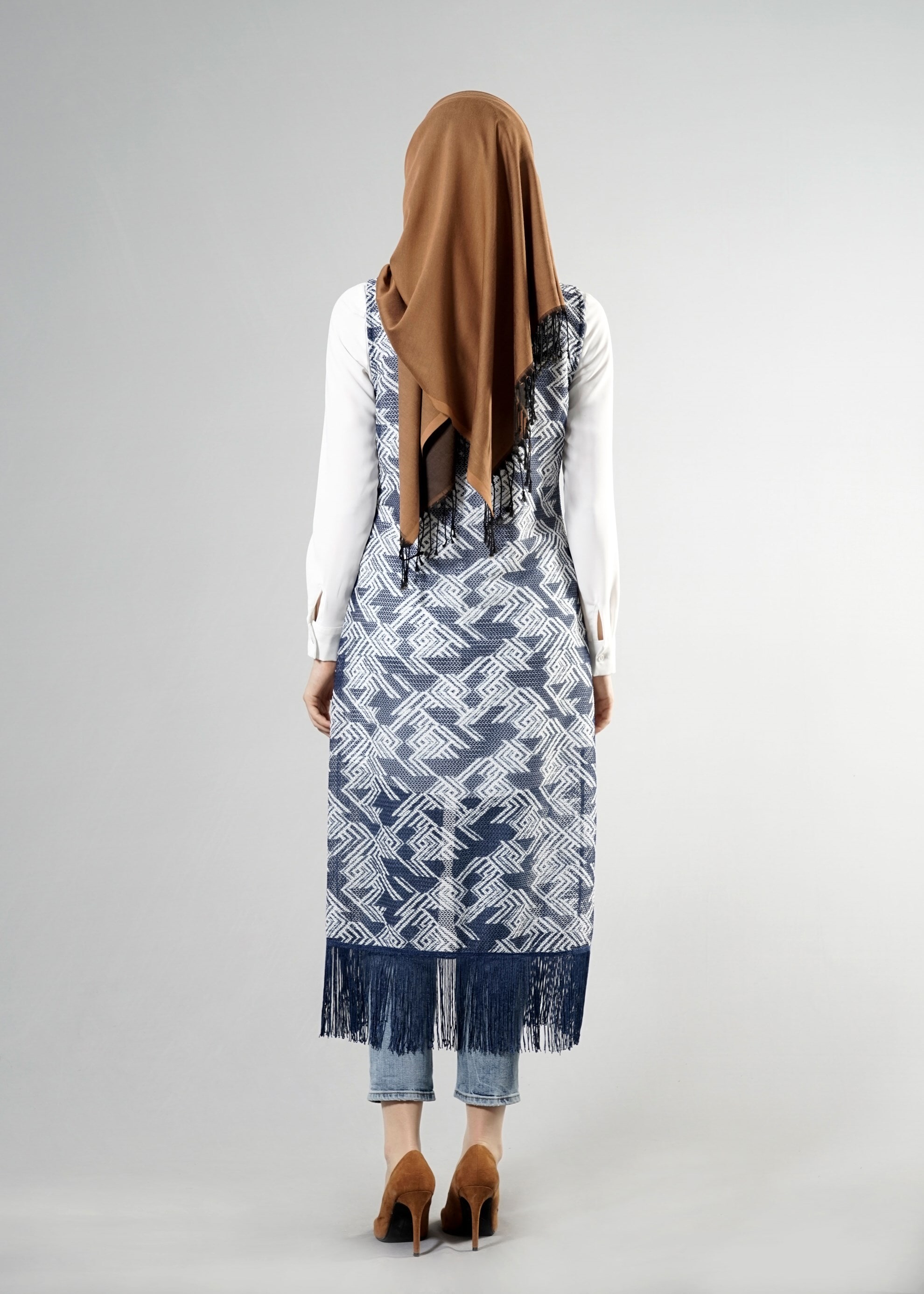 Tesettür giyim LACİVERT 4620-1 Silverado Tesettür  Yelek 38/46