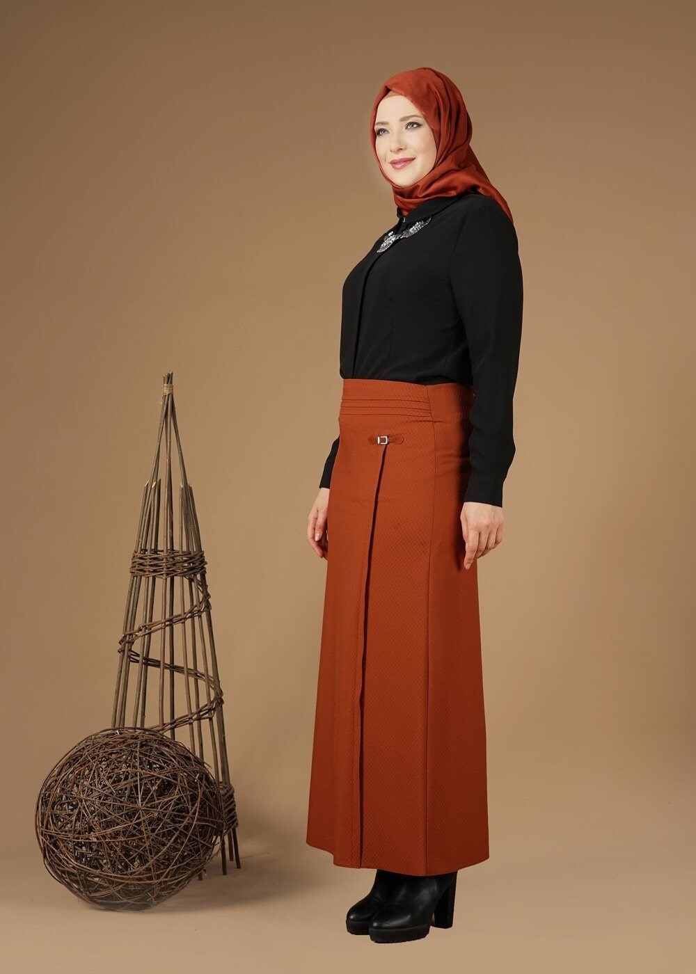 Tesettür giyim SİYAH 2631 BLUZ 