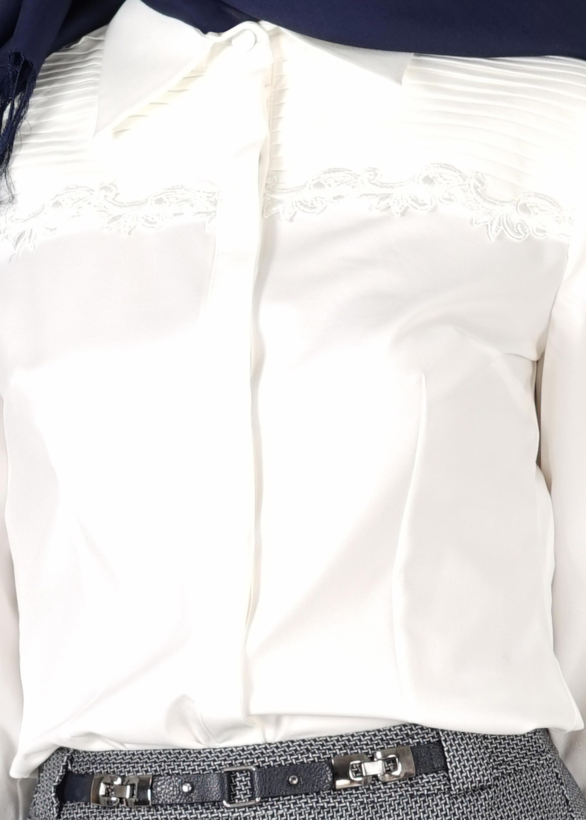 Tesettür giyim BEYAZ 4715 BLUZ