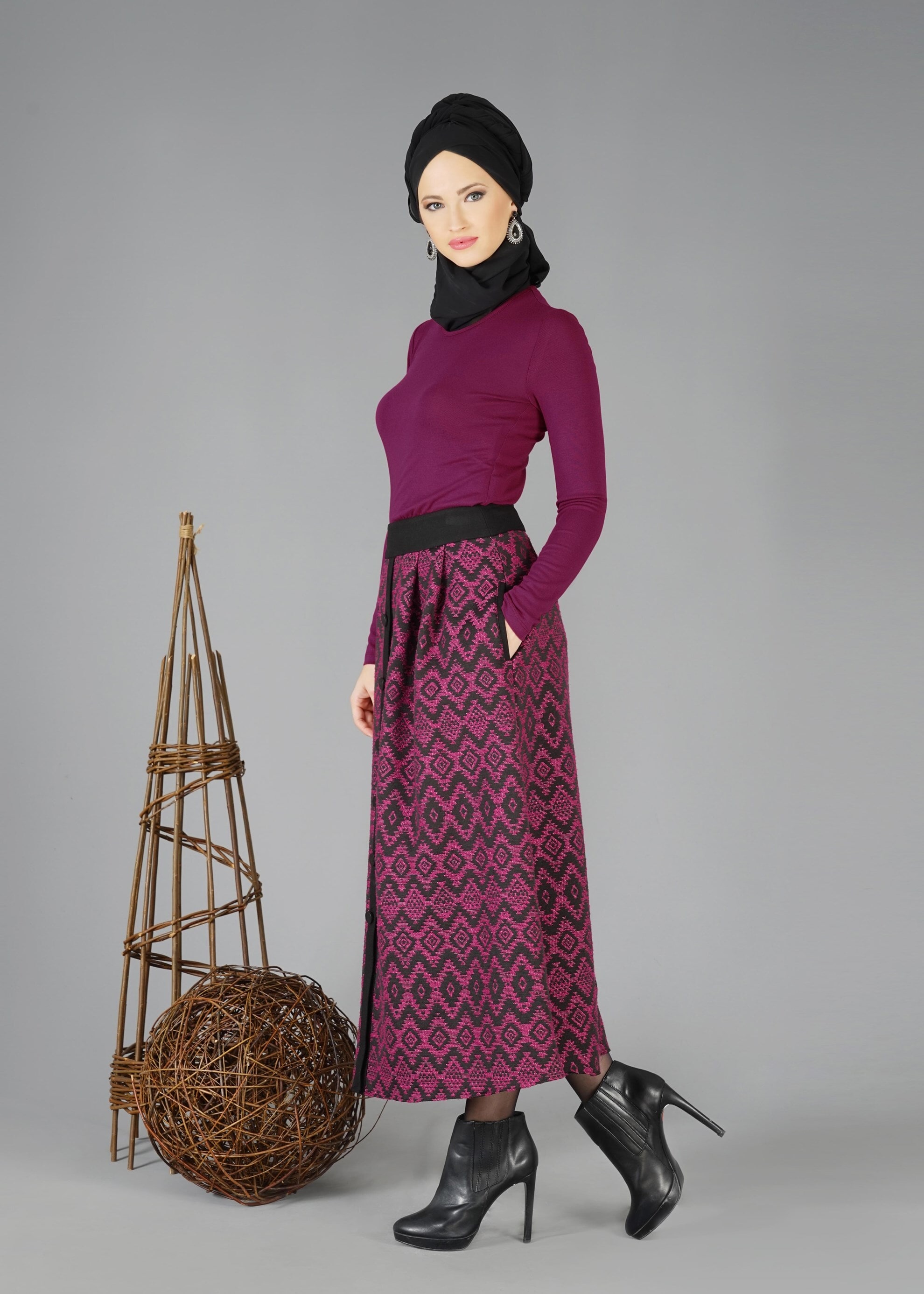 Tesettür giyim MOR 4716 BLUZ