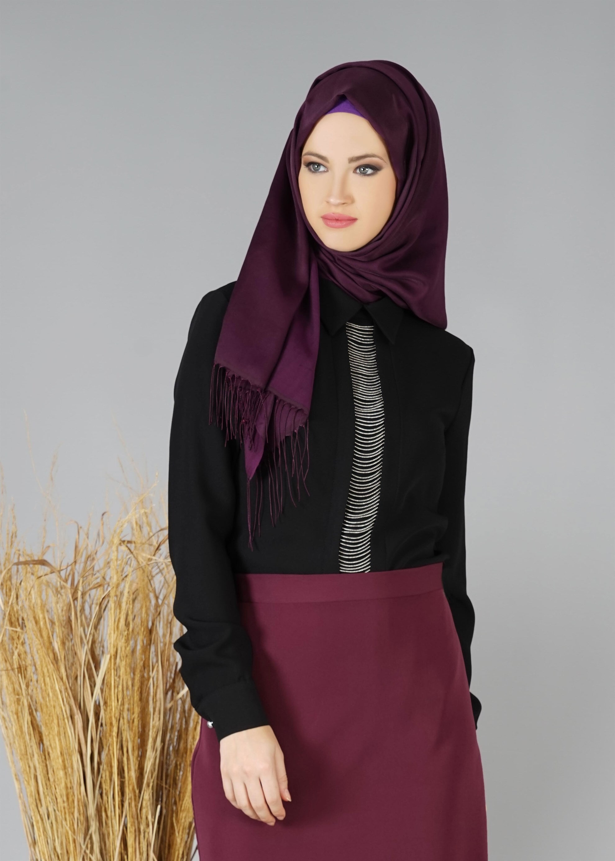 Tesettür giyim SİYAH 4721 BLUZ