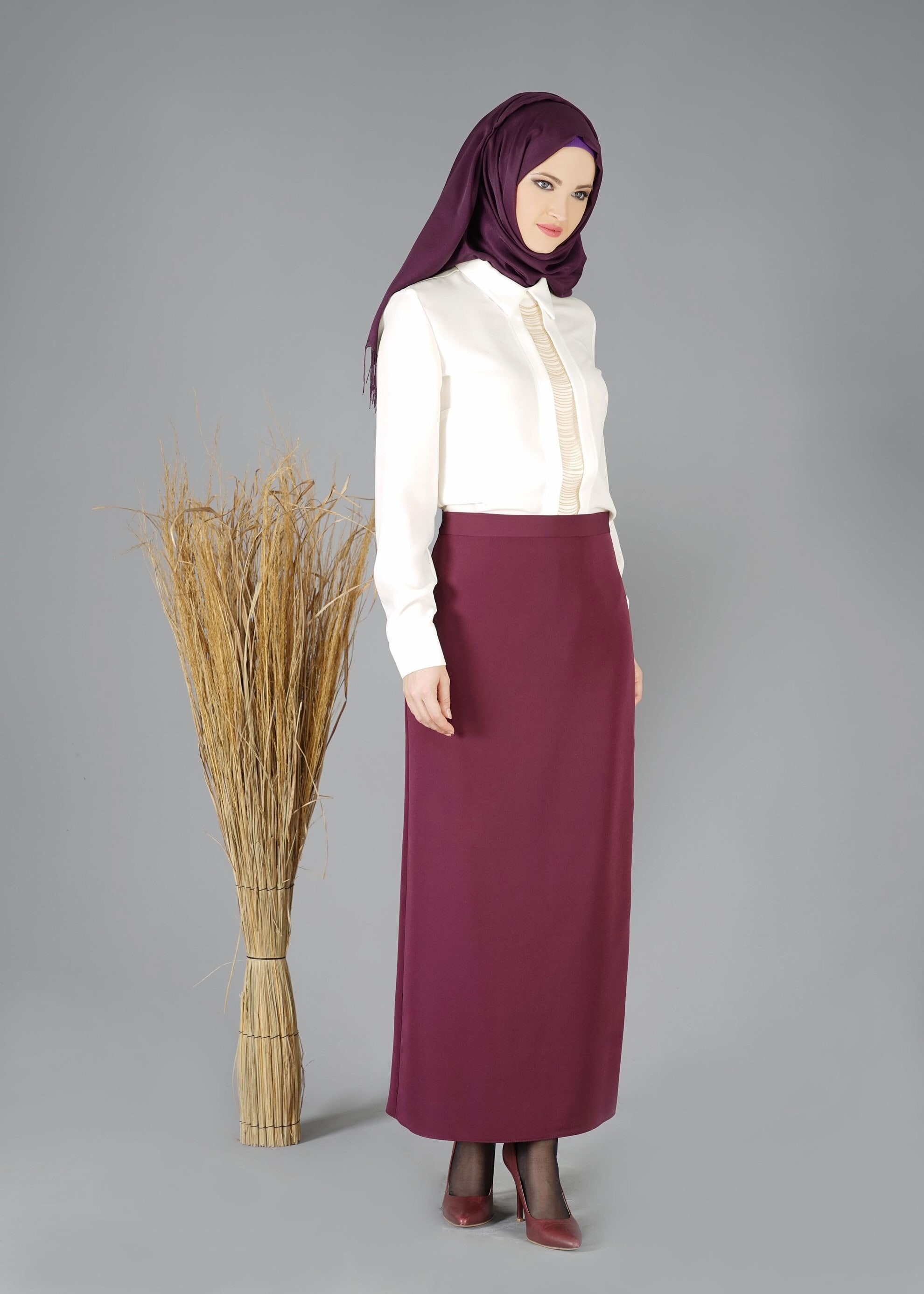 Tesettür giyim BEYAZ 4721 BLUZ