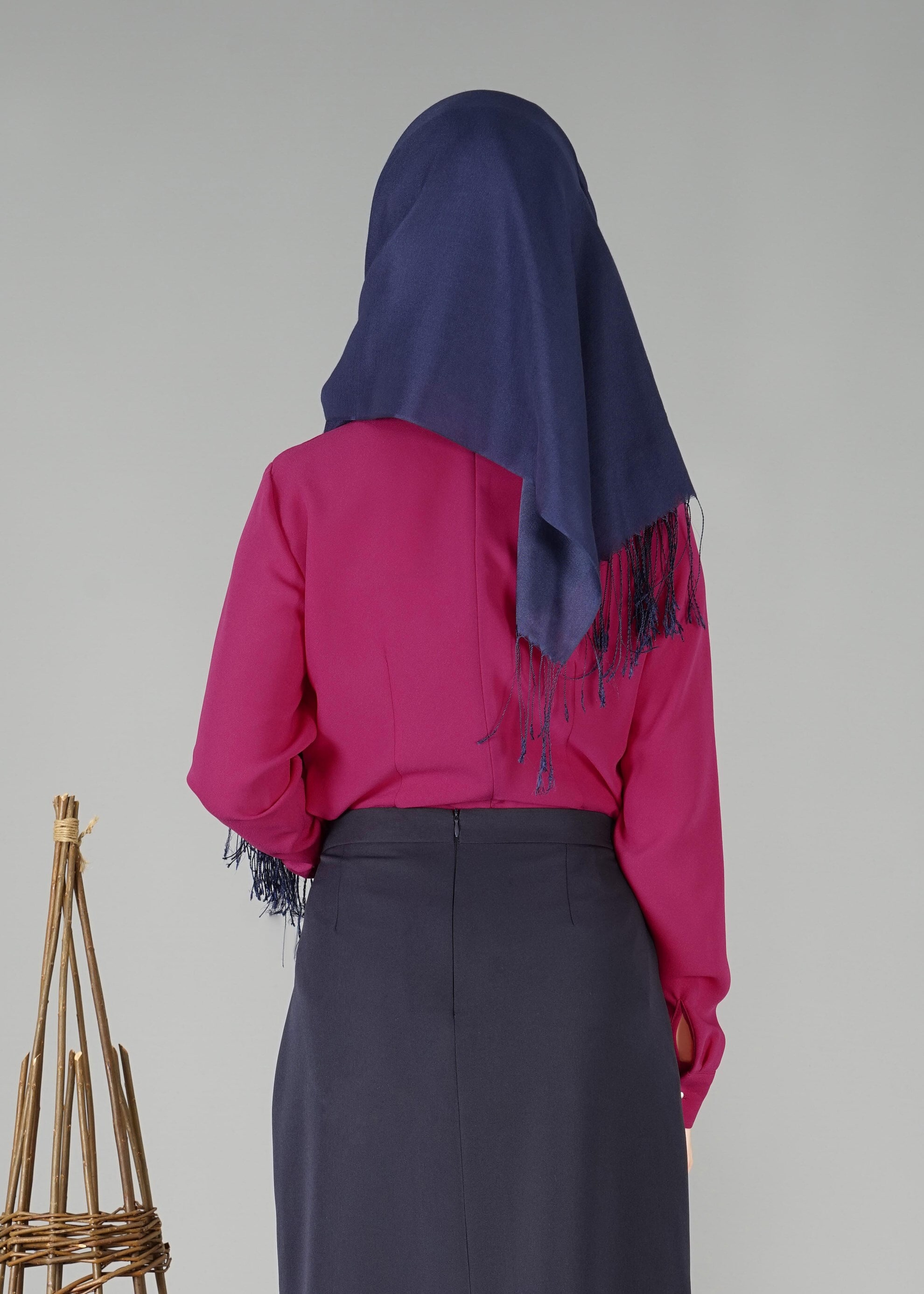 Tesettür giyim FUŞYA 4721 BLUZ