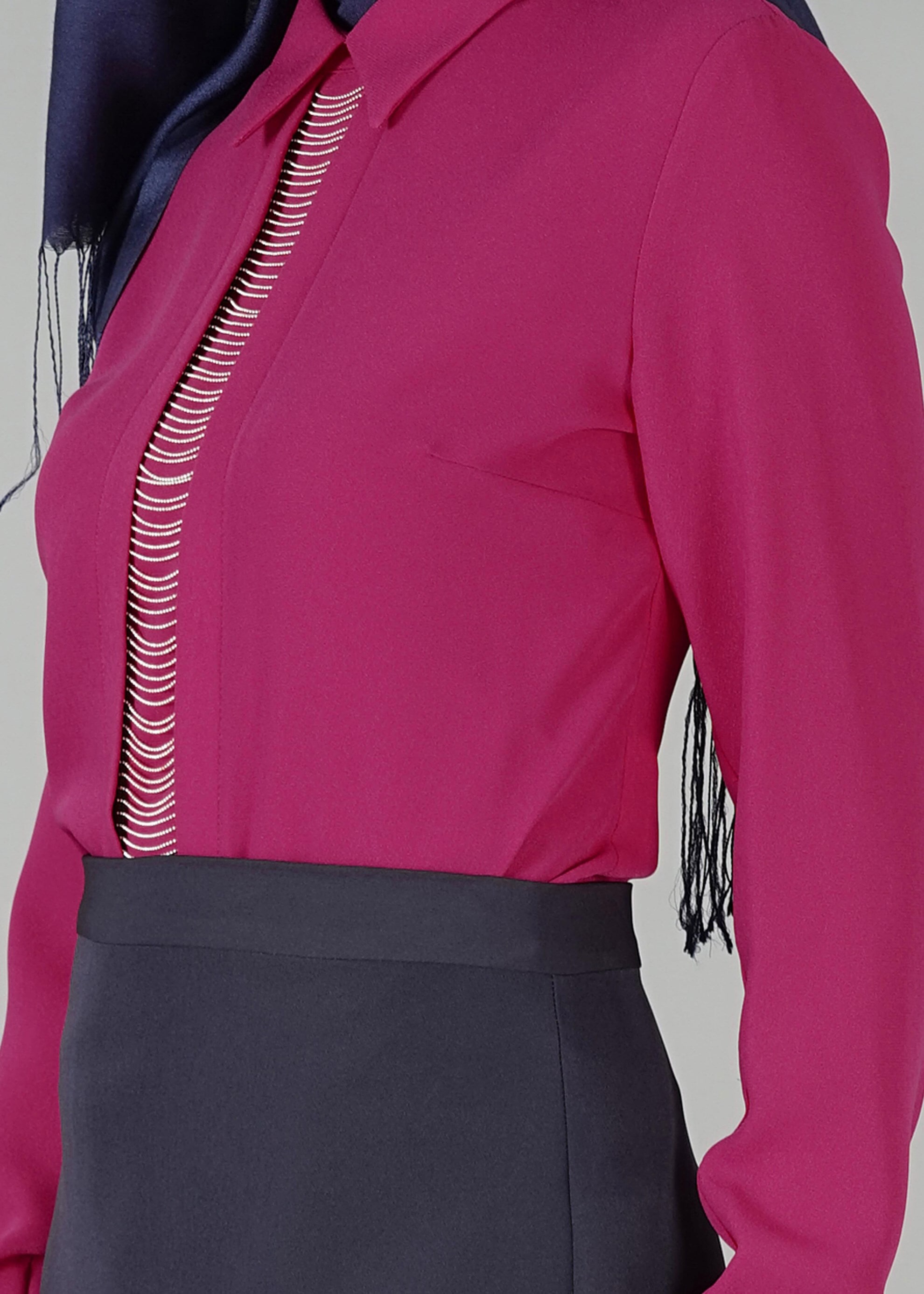 Tesettür giyim FUŞYA 4721 BLUZ