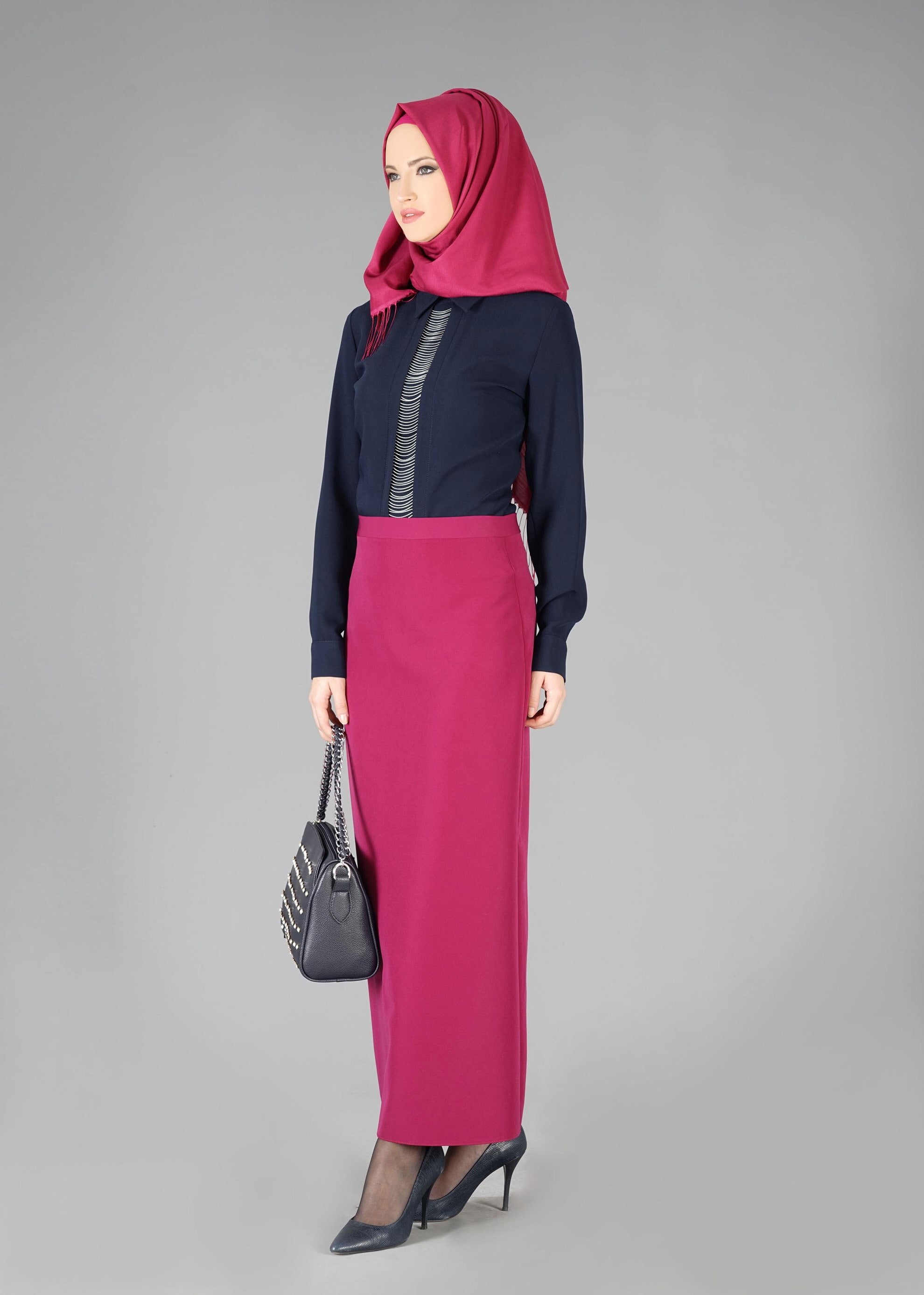 Tesettür giyim LACİVERT 4721 BLUZ