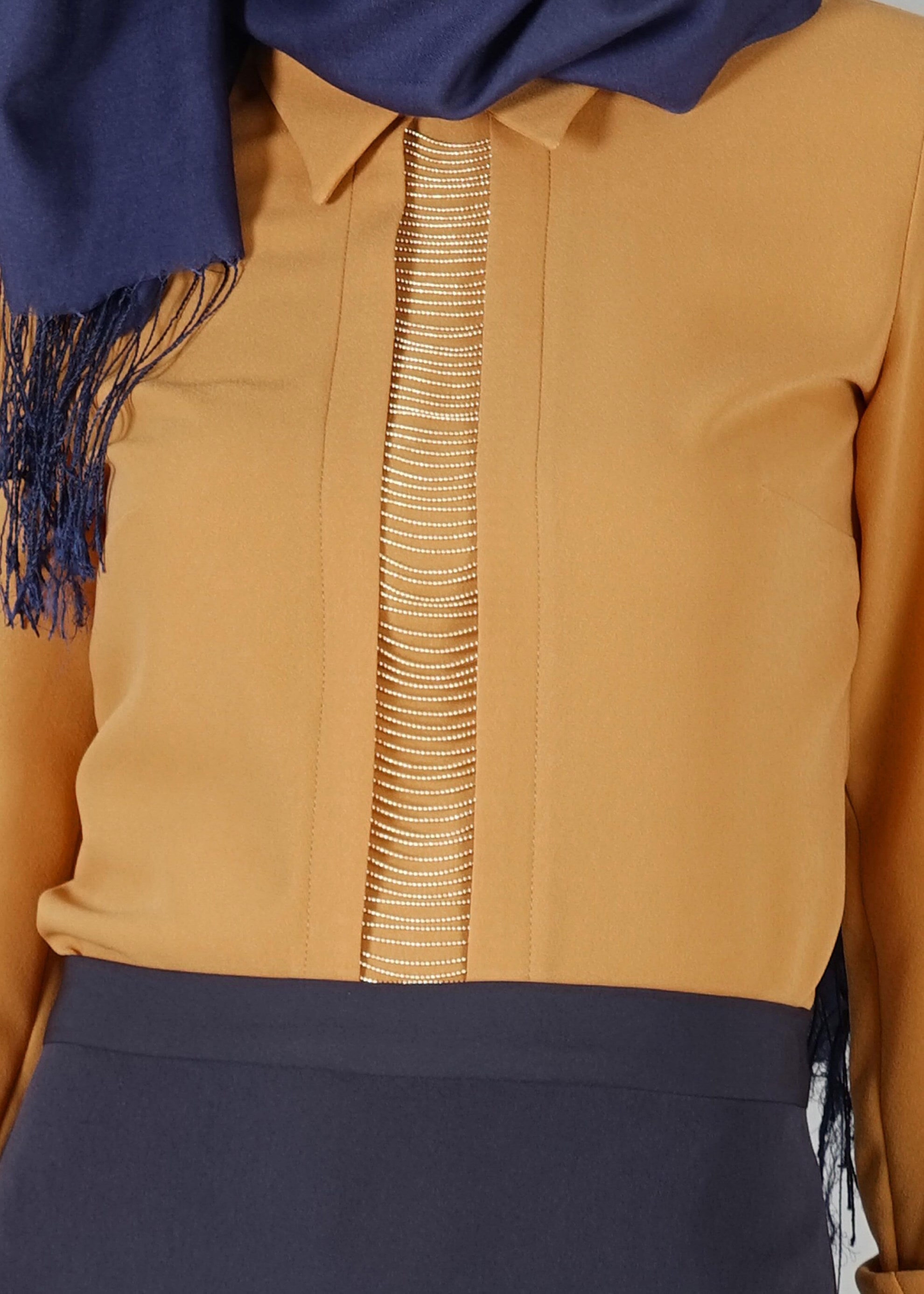 Tesettür giyim KAHVE 4721 BLUZ