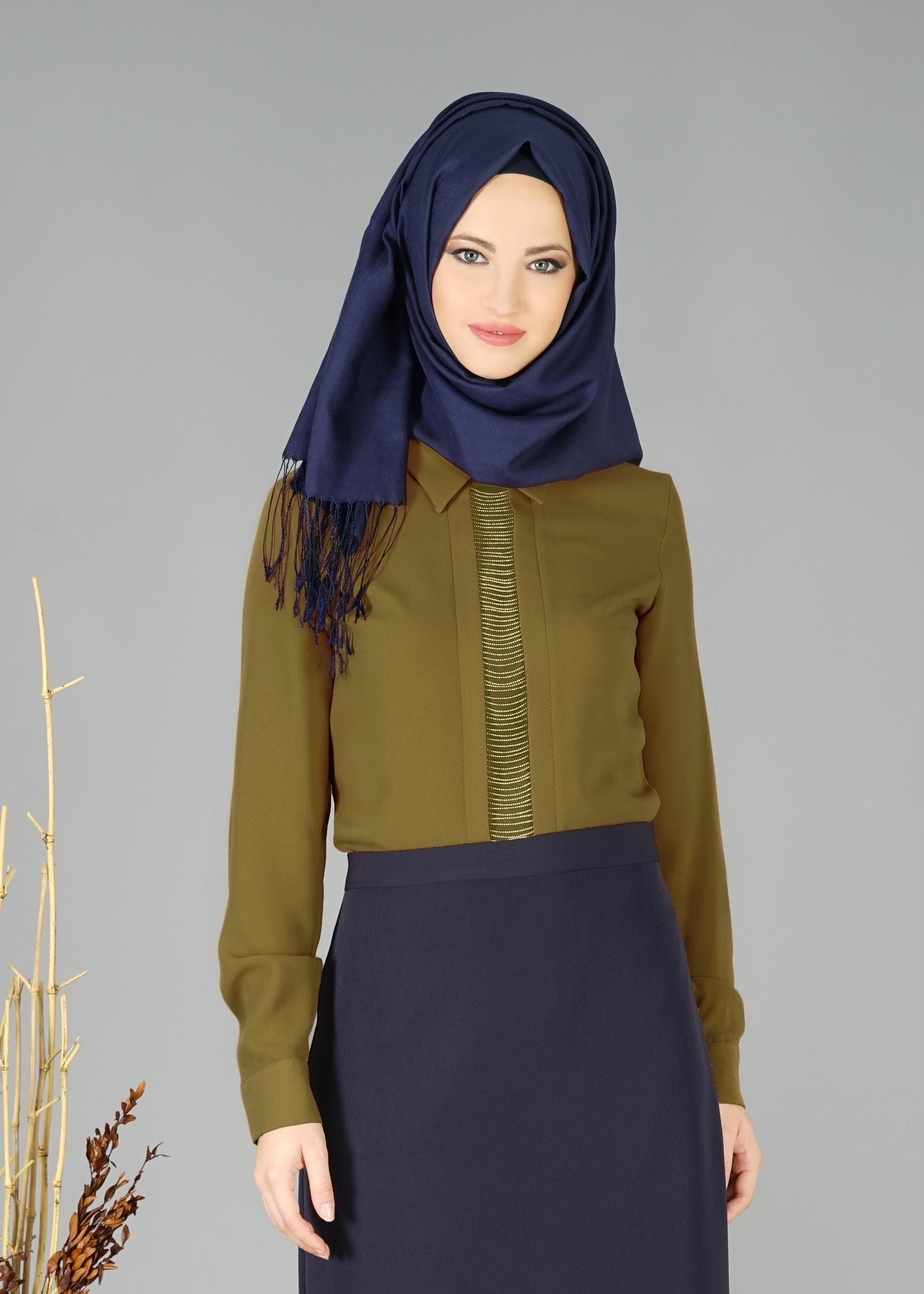 Tesettür giyim YEŞİL 4721 BLUZ