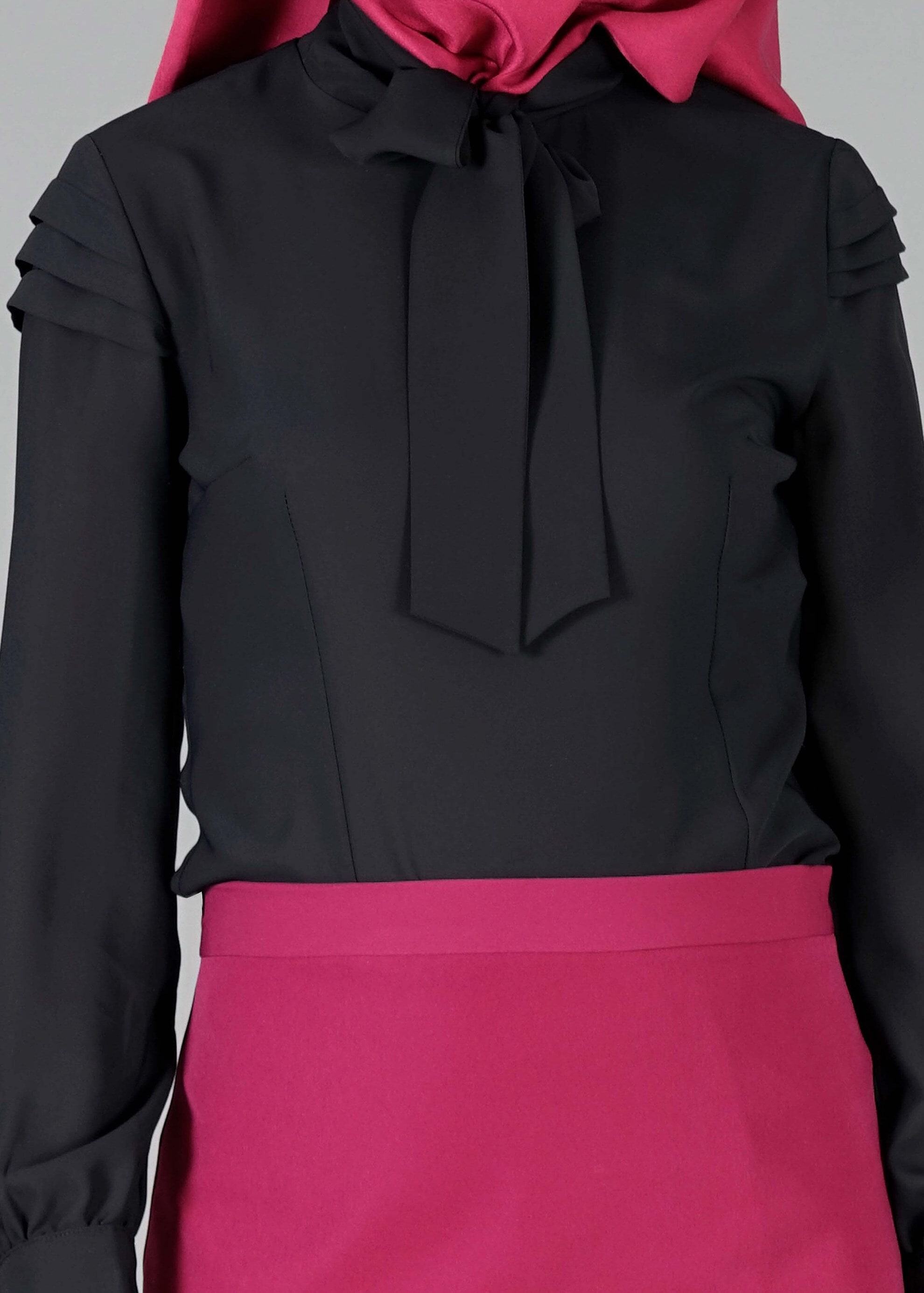 Tesettür giyim SİYAH 4760 BLUZ