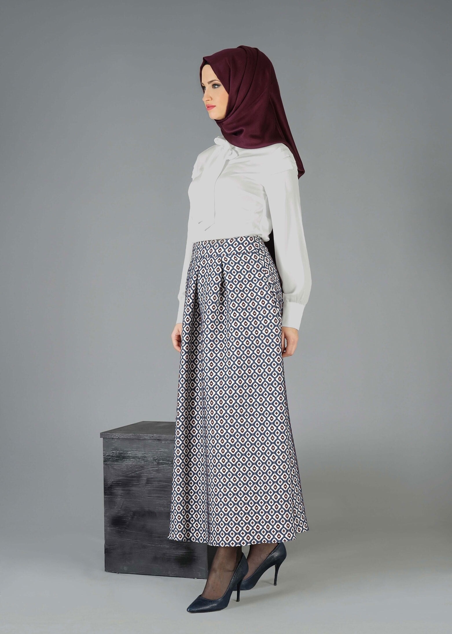 Tesettür giyim BEYAZ 4760 BLUZ