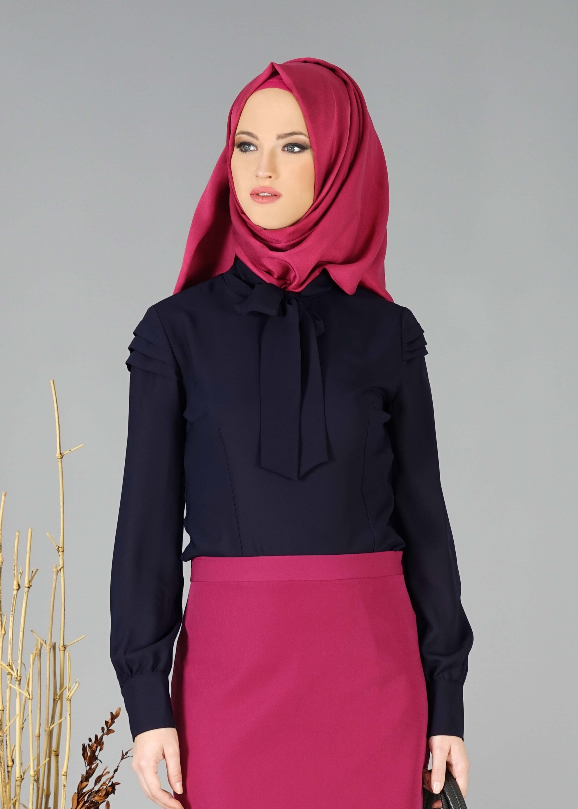 Tesettür giyim LACİVERT 4760 BLUZ