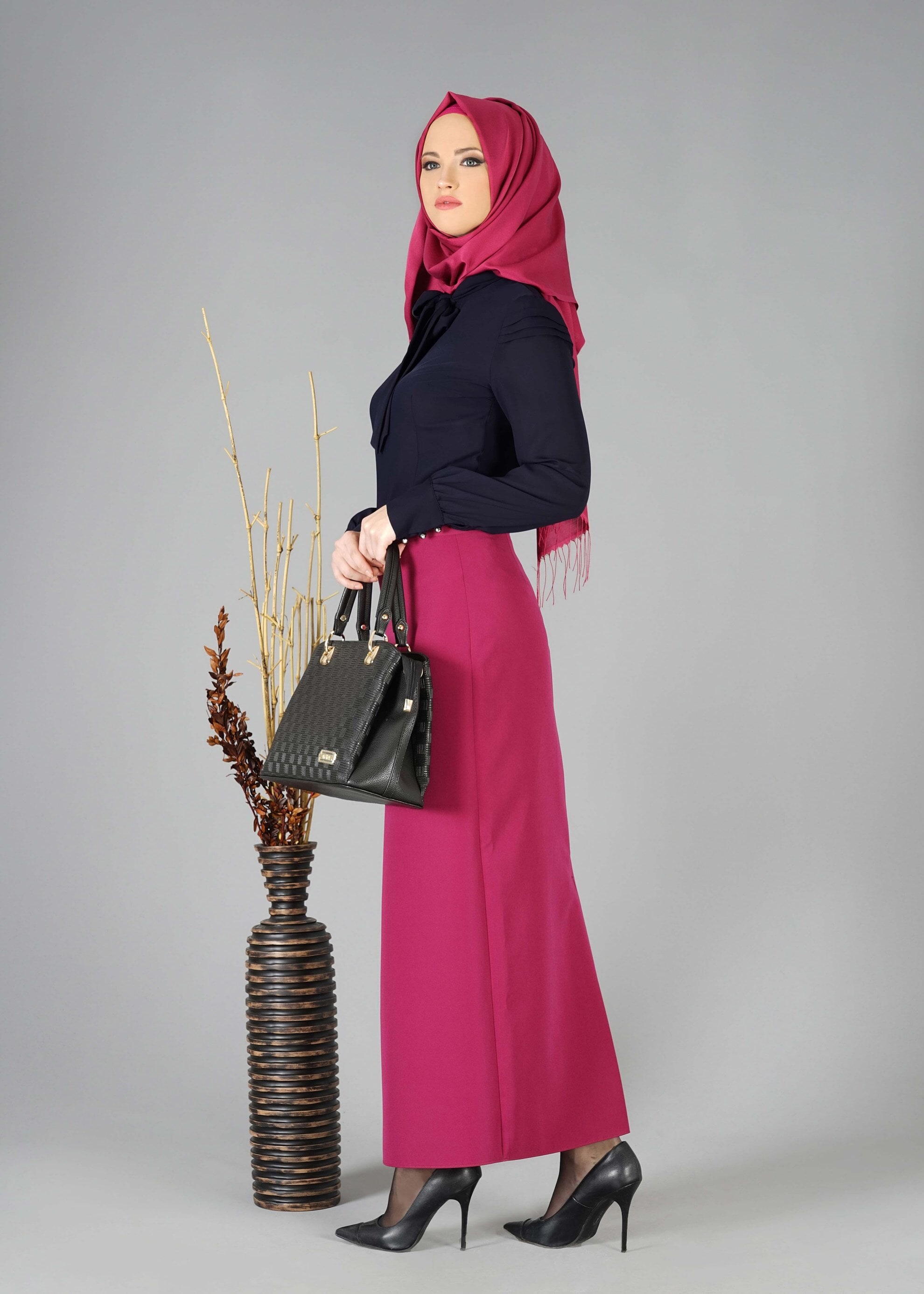 Tesettür giyim LACİVERT 4760 BLUZ