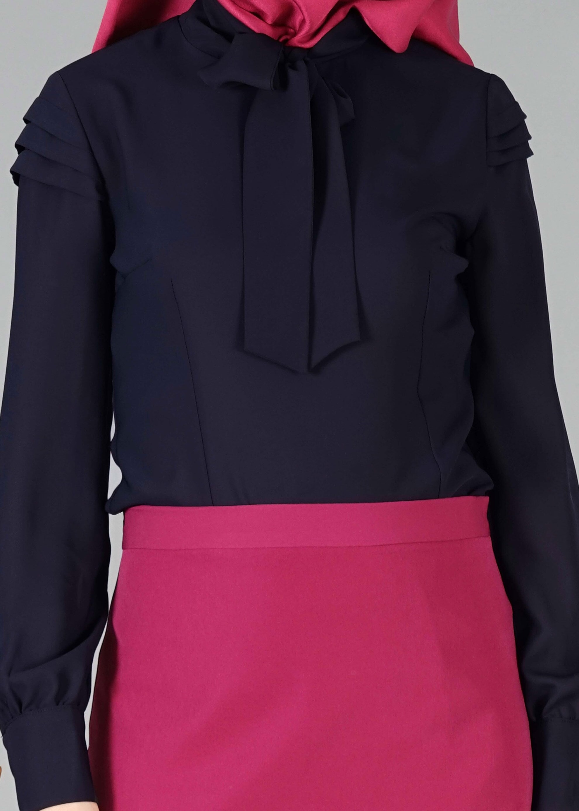 Tesettür giyim LACİVERT 4760 BLUZ