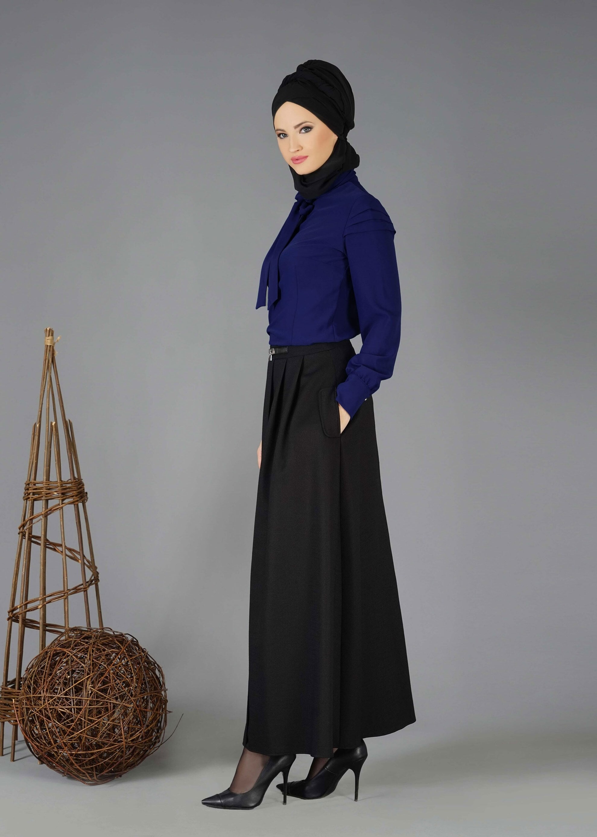 Tesettür giyim LACİVERT 4760 BLUZ