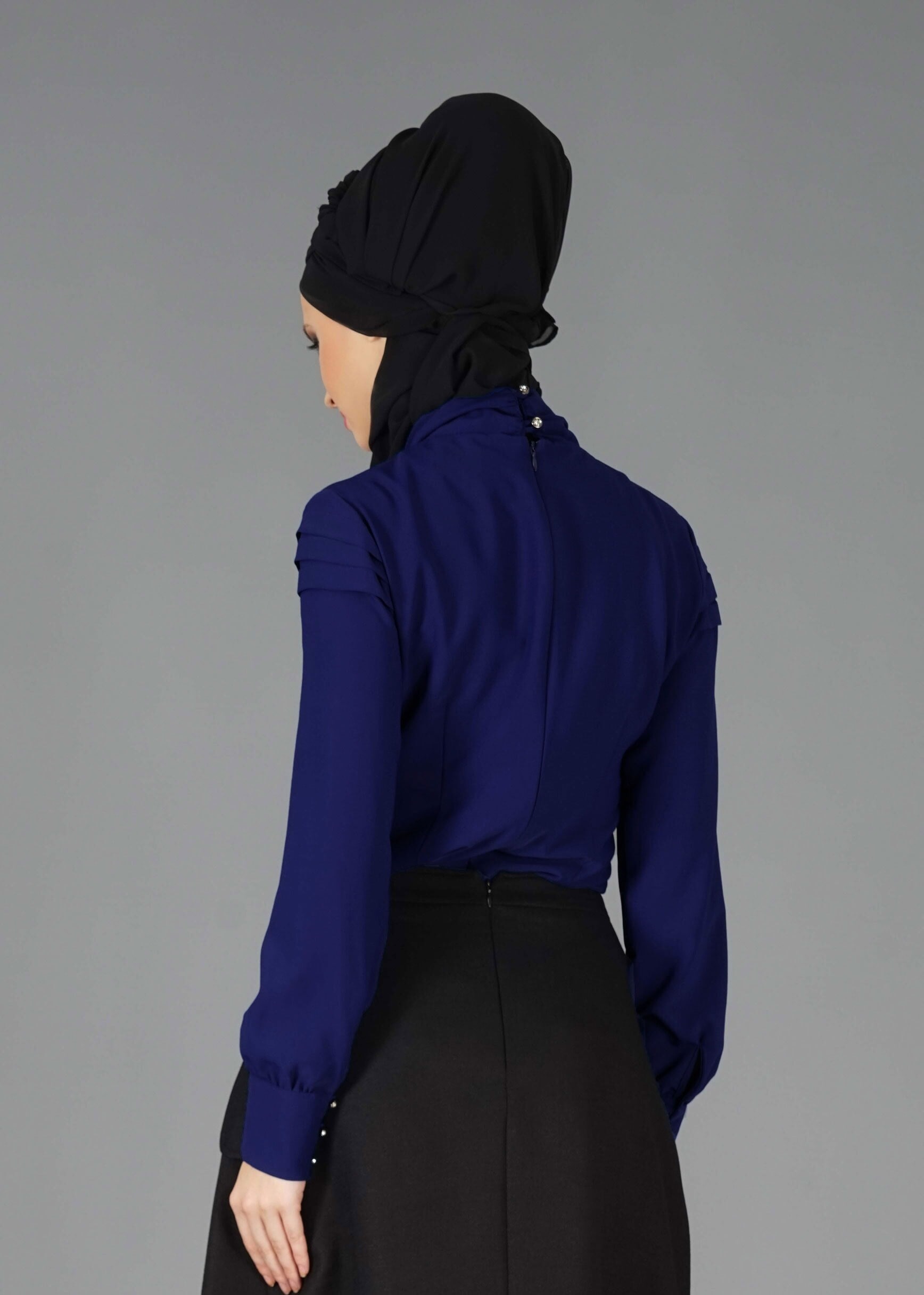 Tesettür giyim LACİVERT 4760 BLUZ