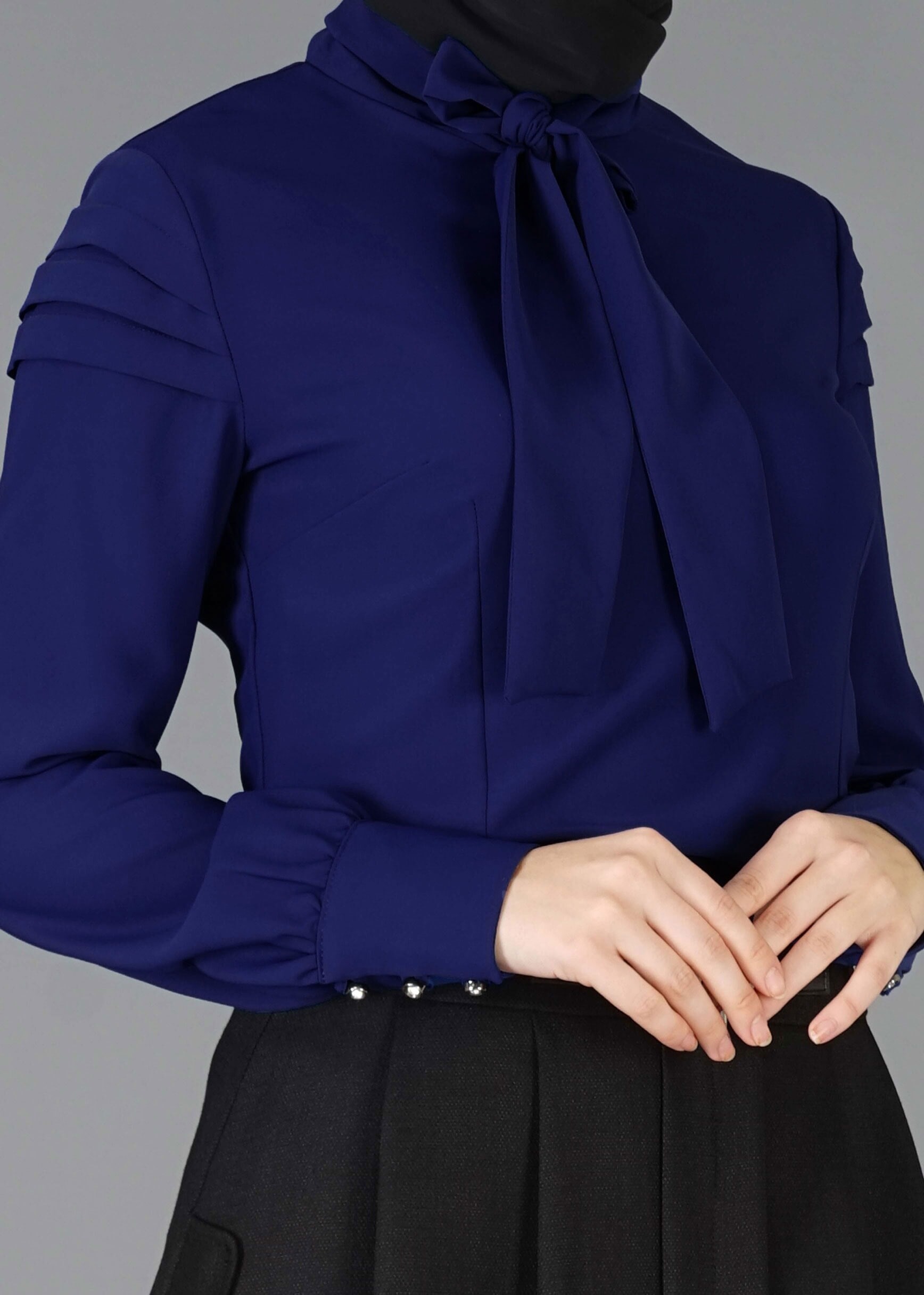 Tesettür giyim LACİVERT 4760 BLUZ