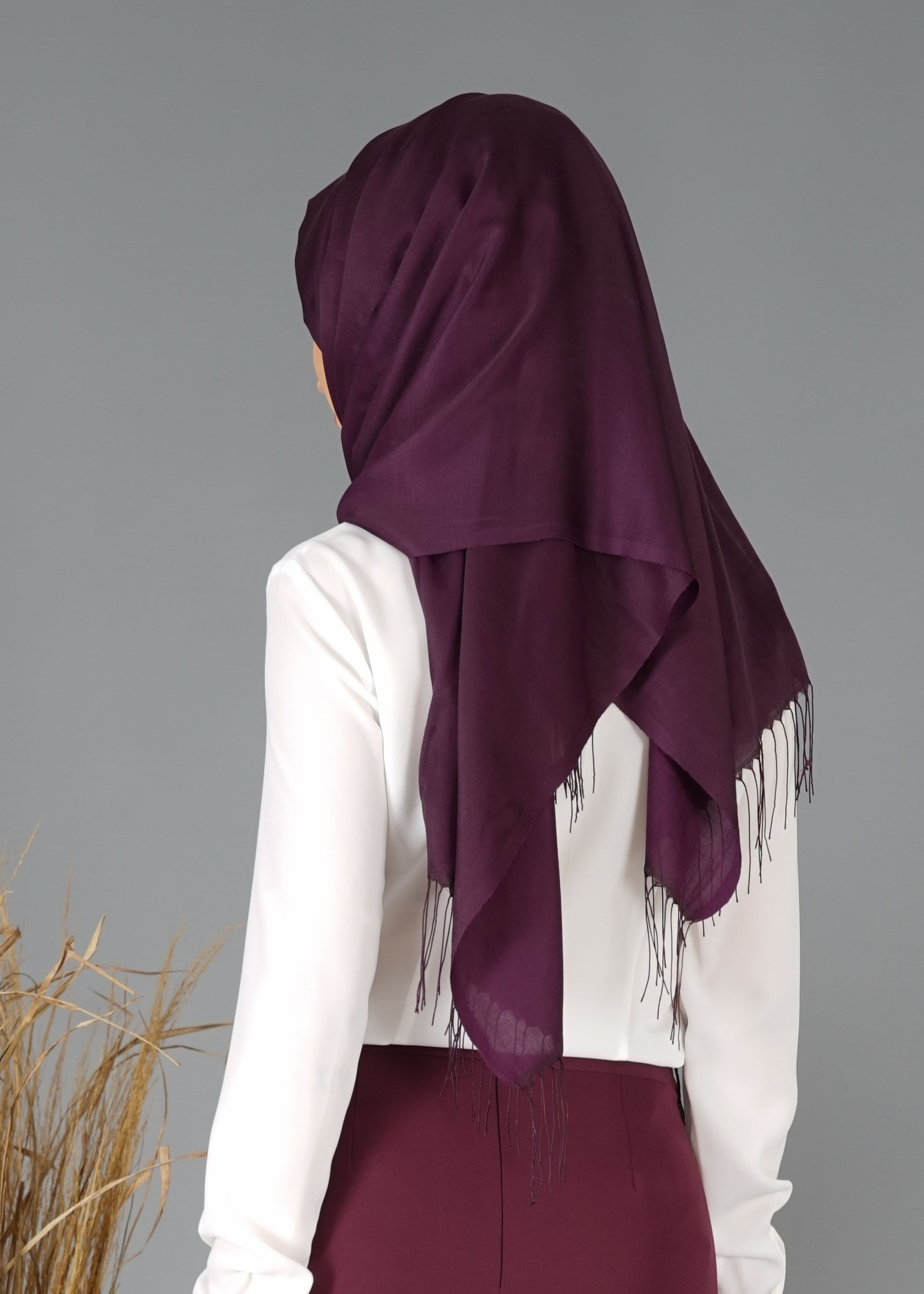 Tesettür giyim BEYAZ GİZLİ DÜĞMELİ BLUZ 4793 