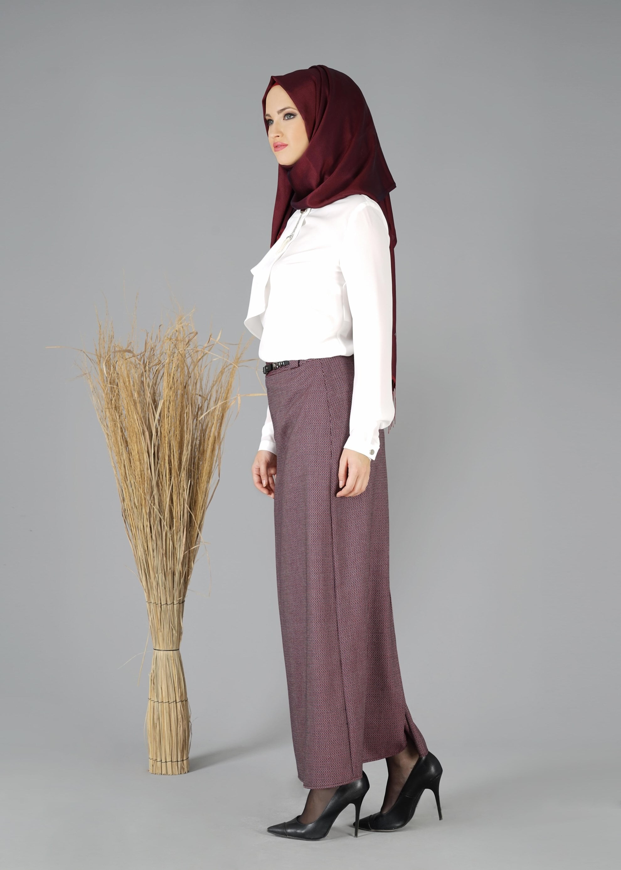 Tesettür giyim BEYAZ 4794 BLUZ