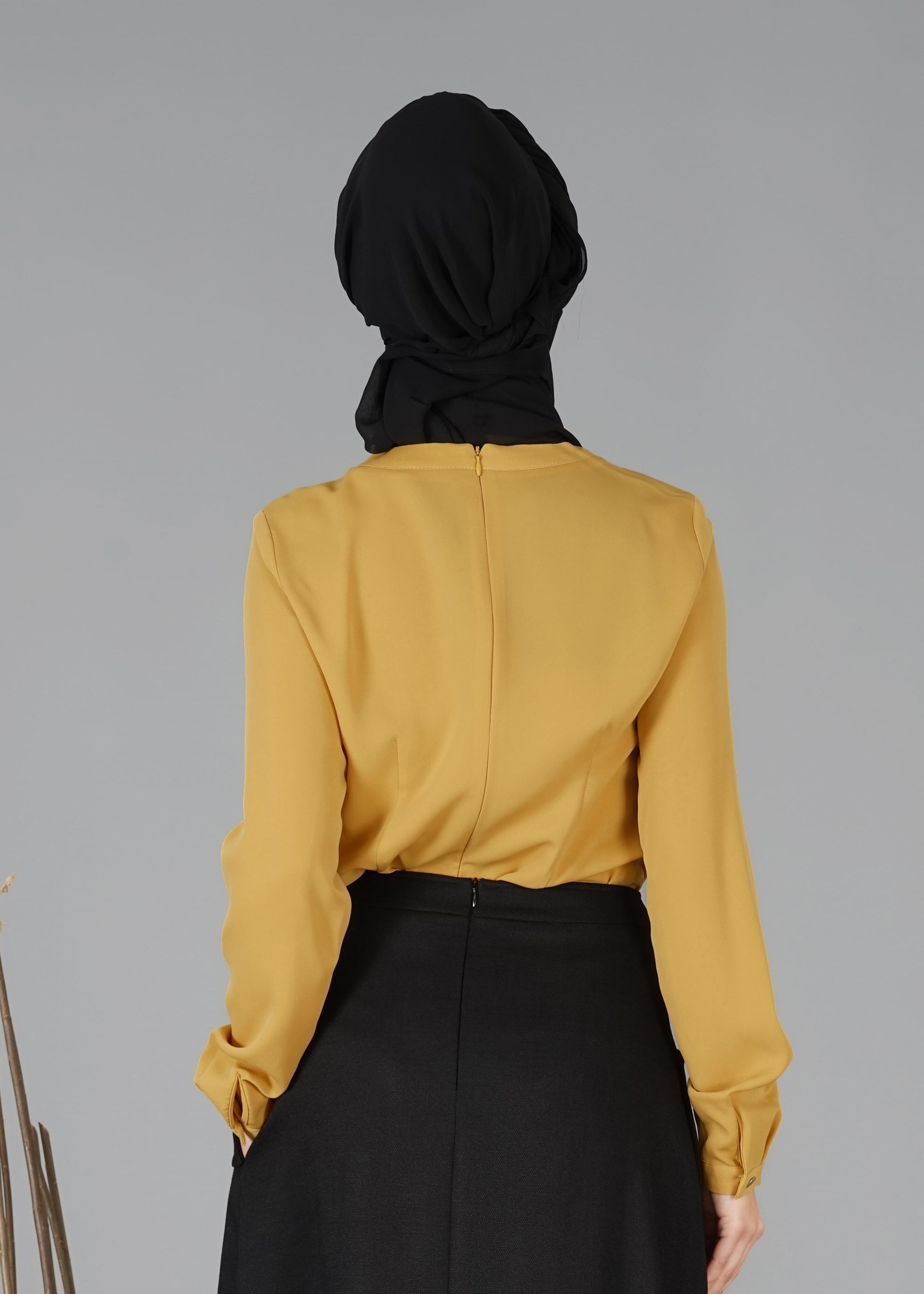 Tesettür giyim SARI 4794 BLUZ