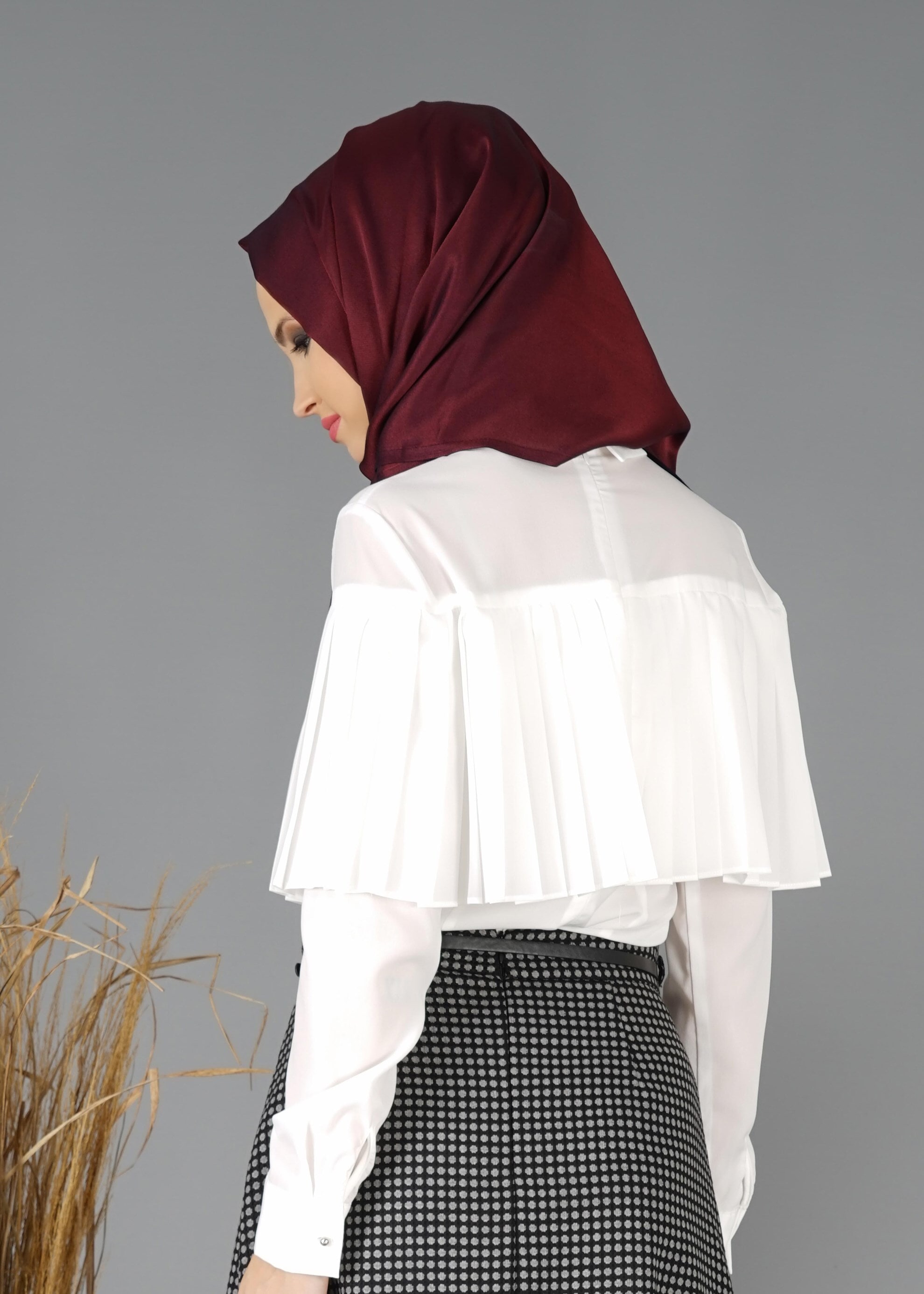 Tesettür giyim BEYAZ 4842 New Loren Tesettür Bluz 36/44 TEK38