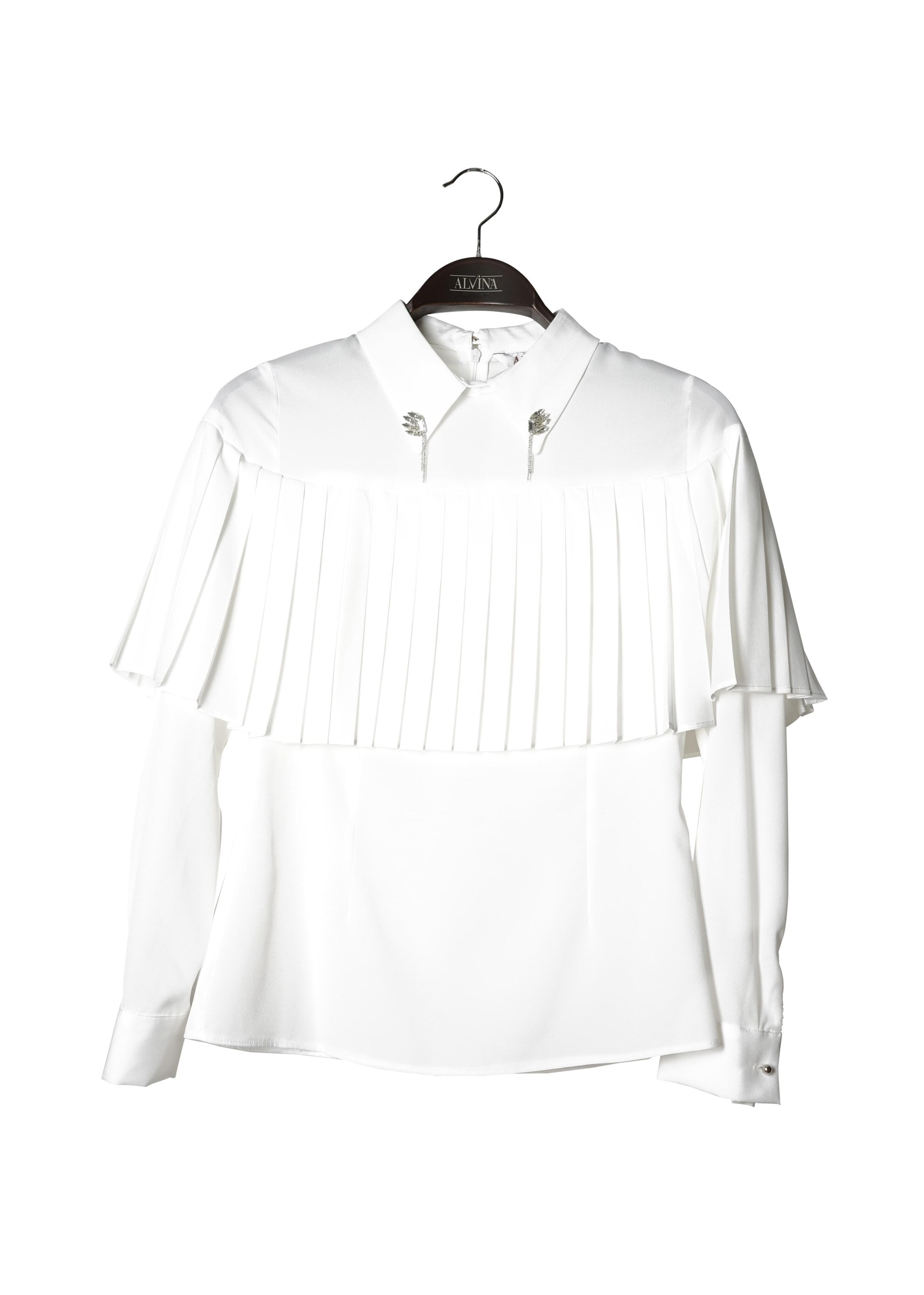 Tesettür giyim BEYAZ 4842 New Loren Tesettür Bluz 36/44 TEK38