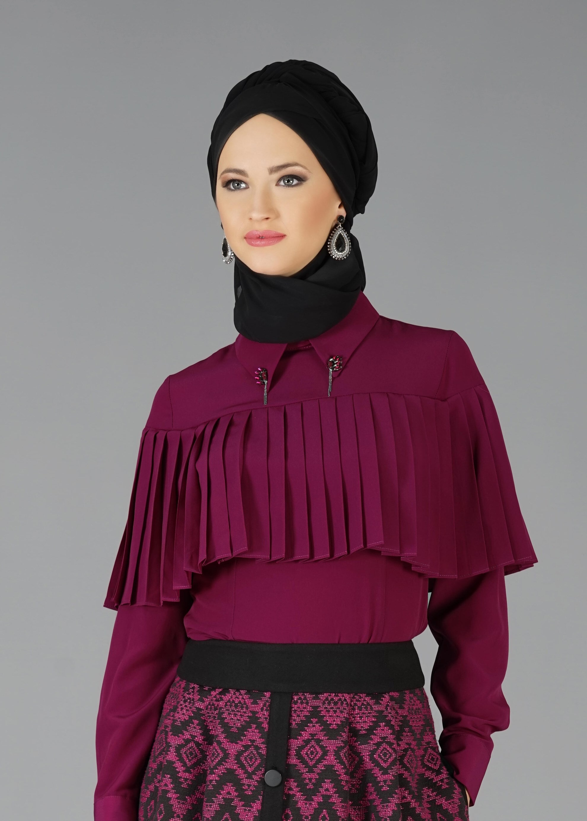 Tesettür giyim MOR 4842 New Loren Tesettür Bluz 36/44 TEK38