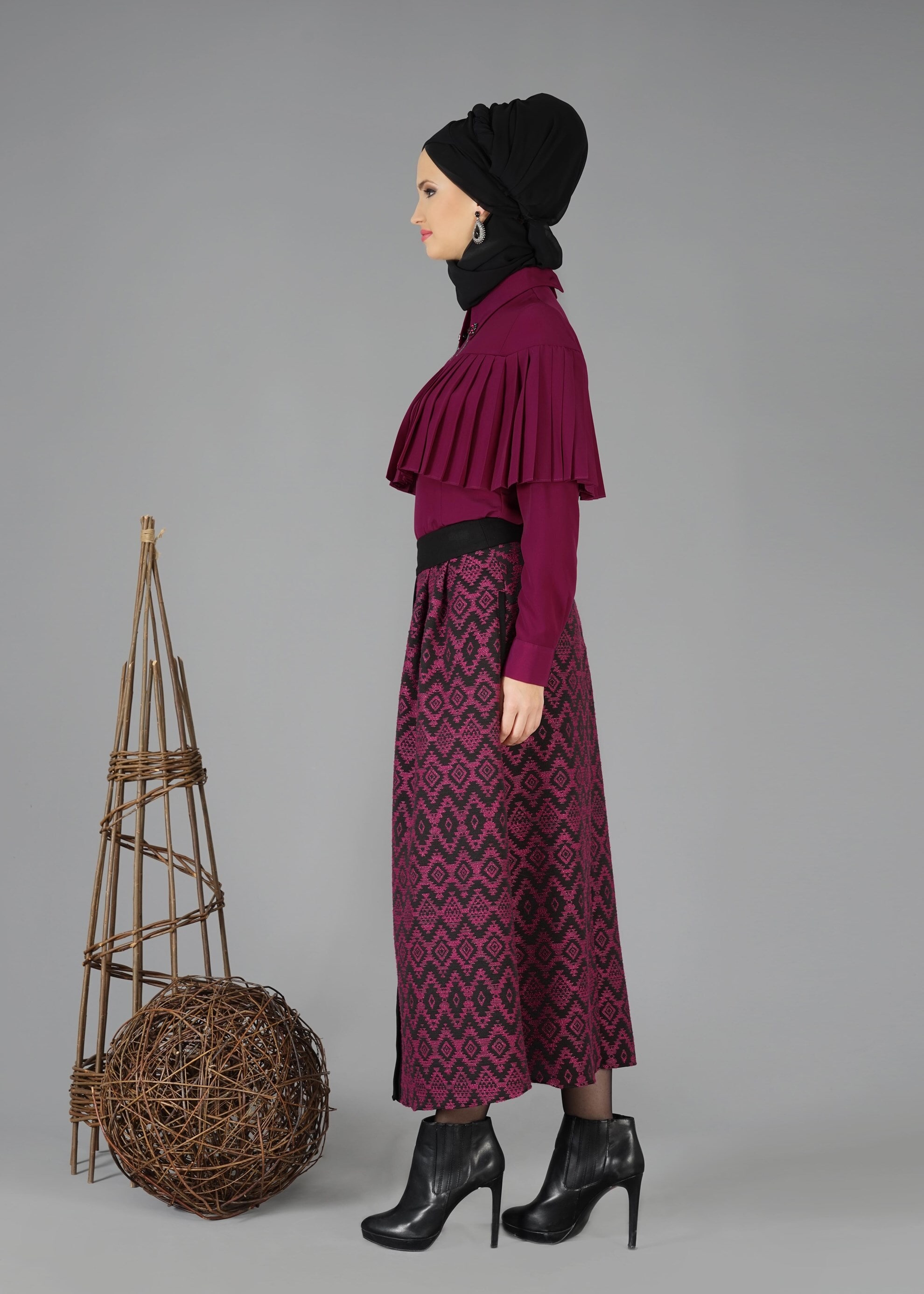 Tesettür giyim MOR 4842 New Loren Tesettür Bluz 36/44 TEK38