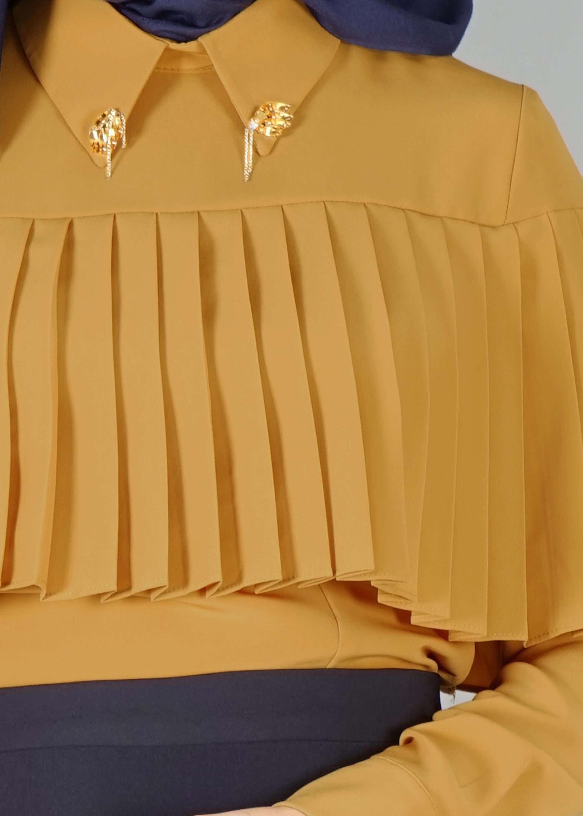 Tesettür giyim ALTIN 4842 New Loren Tesettür Bluz 36/44 TEK38