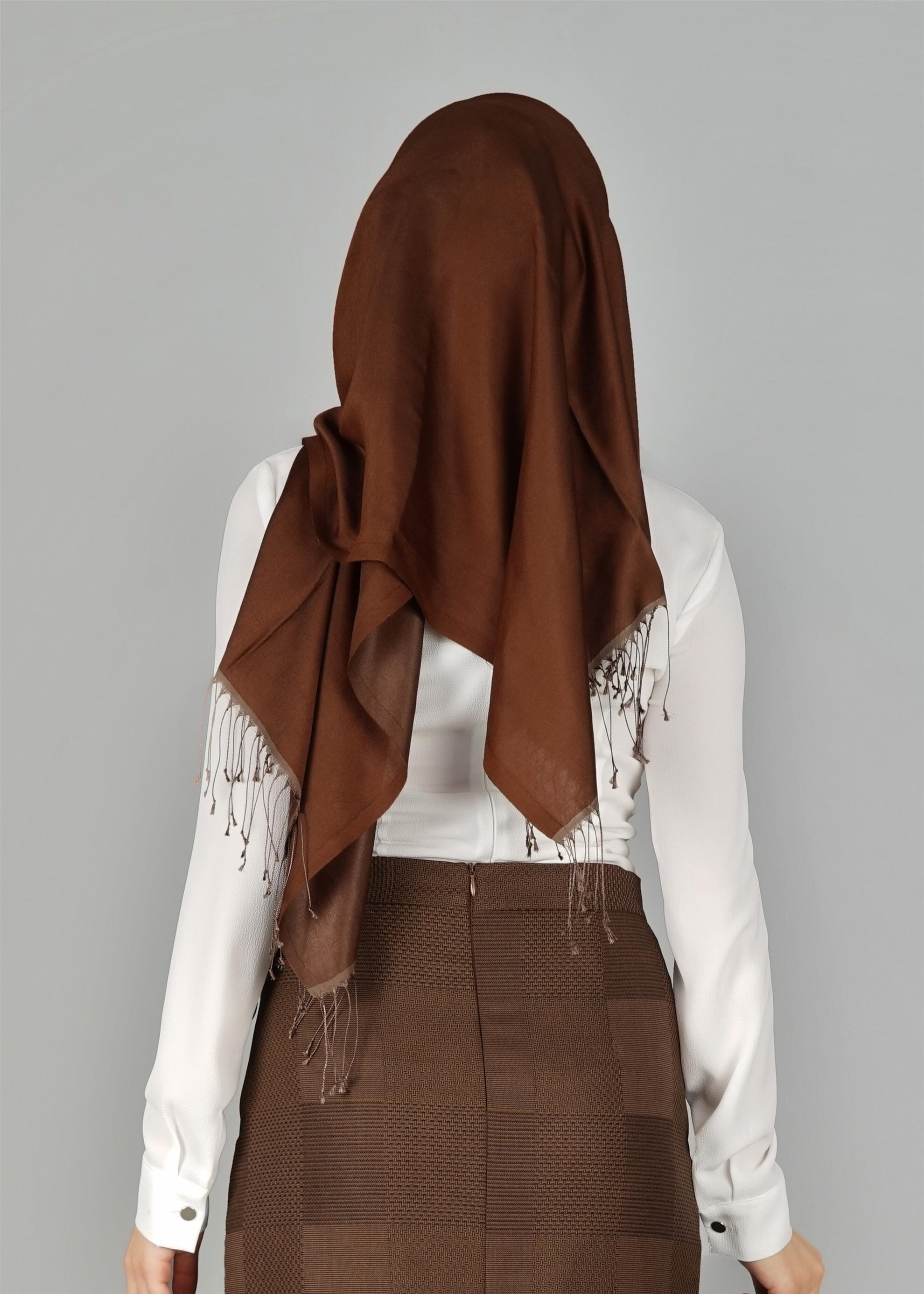 Tesettür giyim BEYAZ BASIC BLUZ 4919 