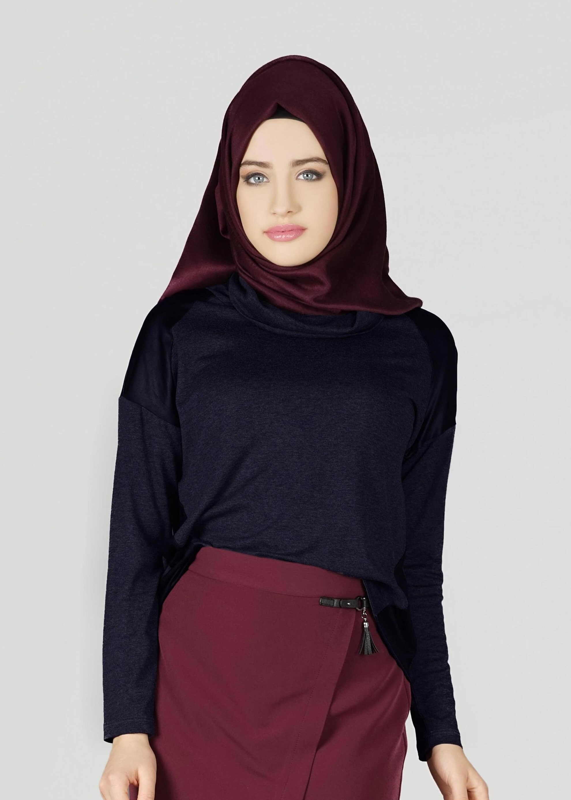 Tesettür giyim LACİVERT 4982 BLUZ