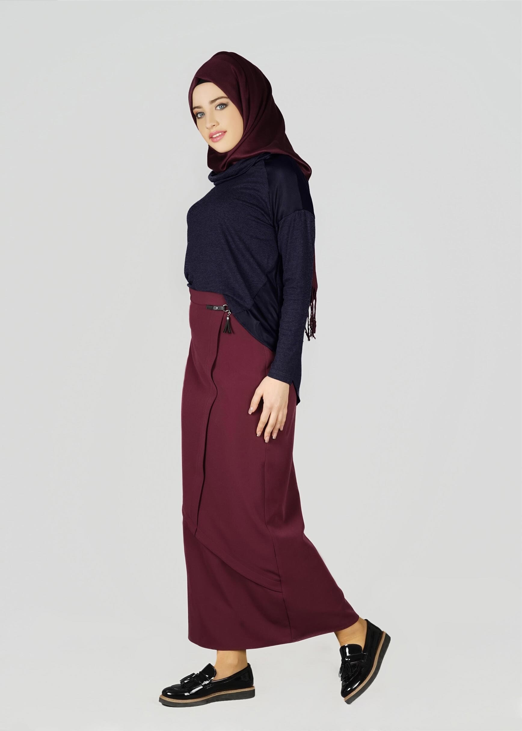 Tesettür giyim LACİVERT 4982 BLUZ