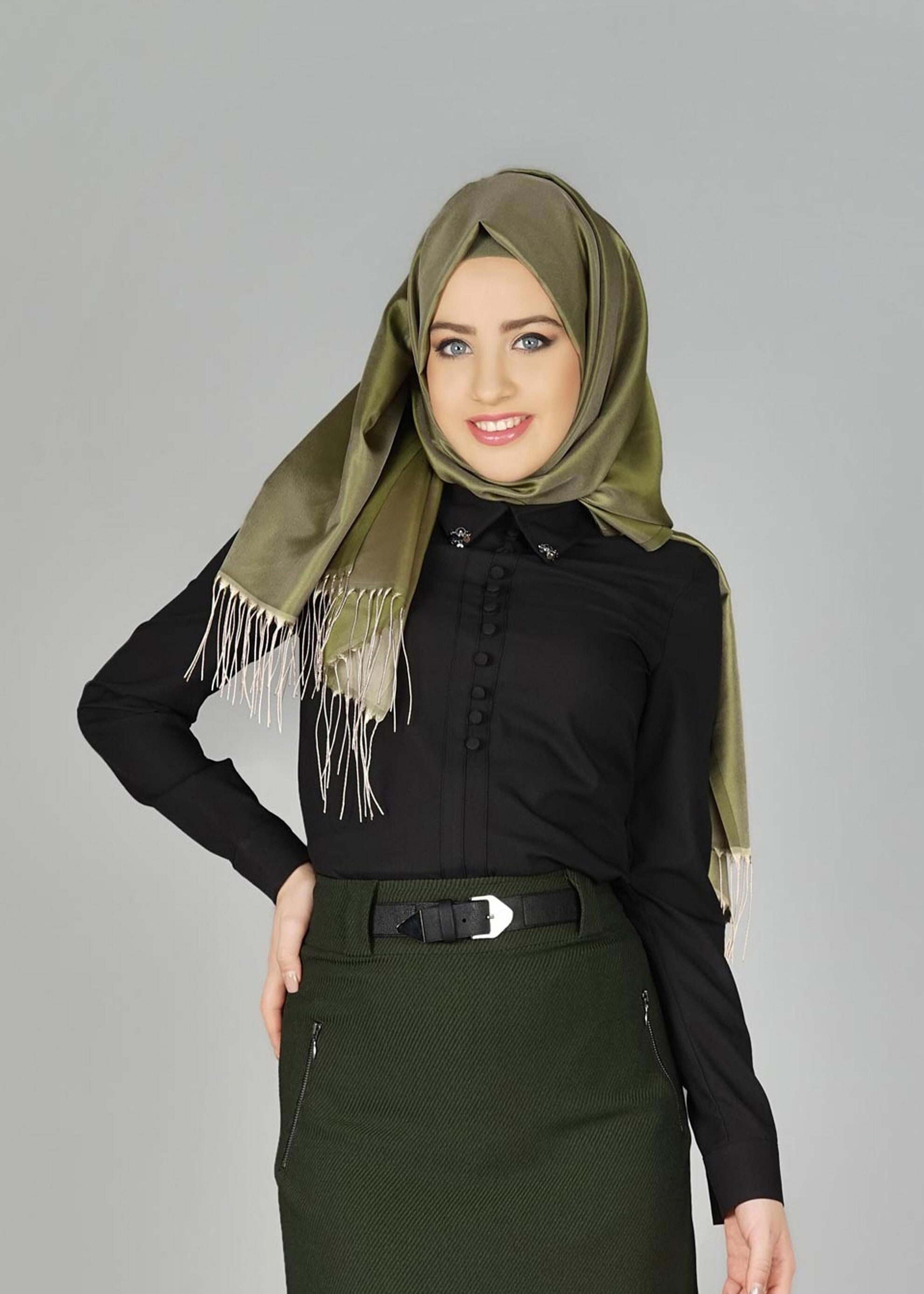 Tesettür giyim SİYAH 4988 BLUZ