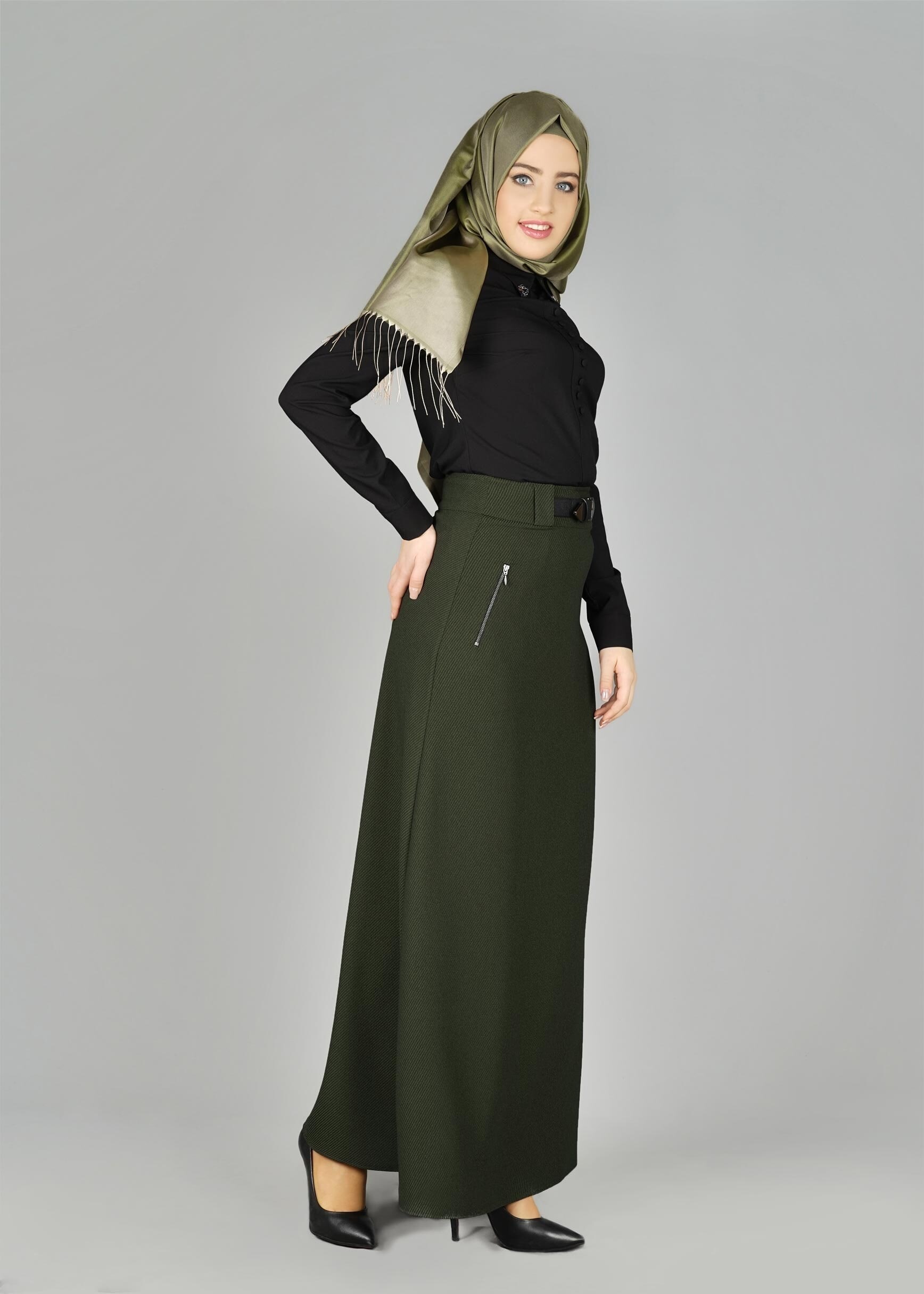 Tesettür giyim SİYAH 4988 BLUZ