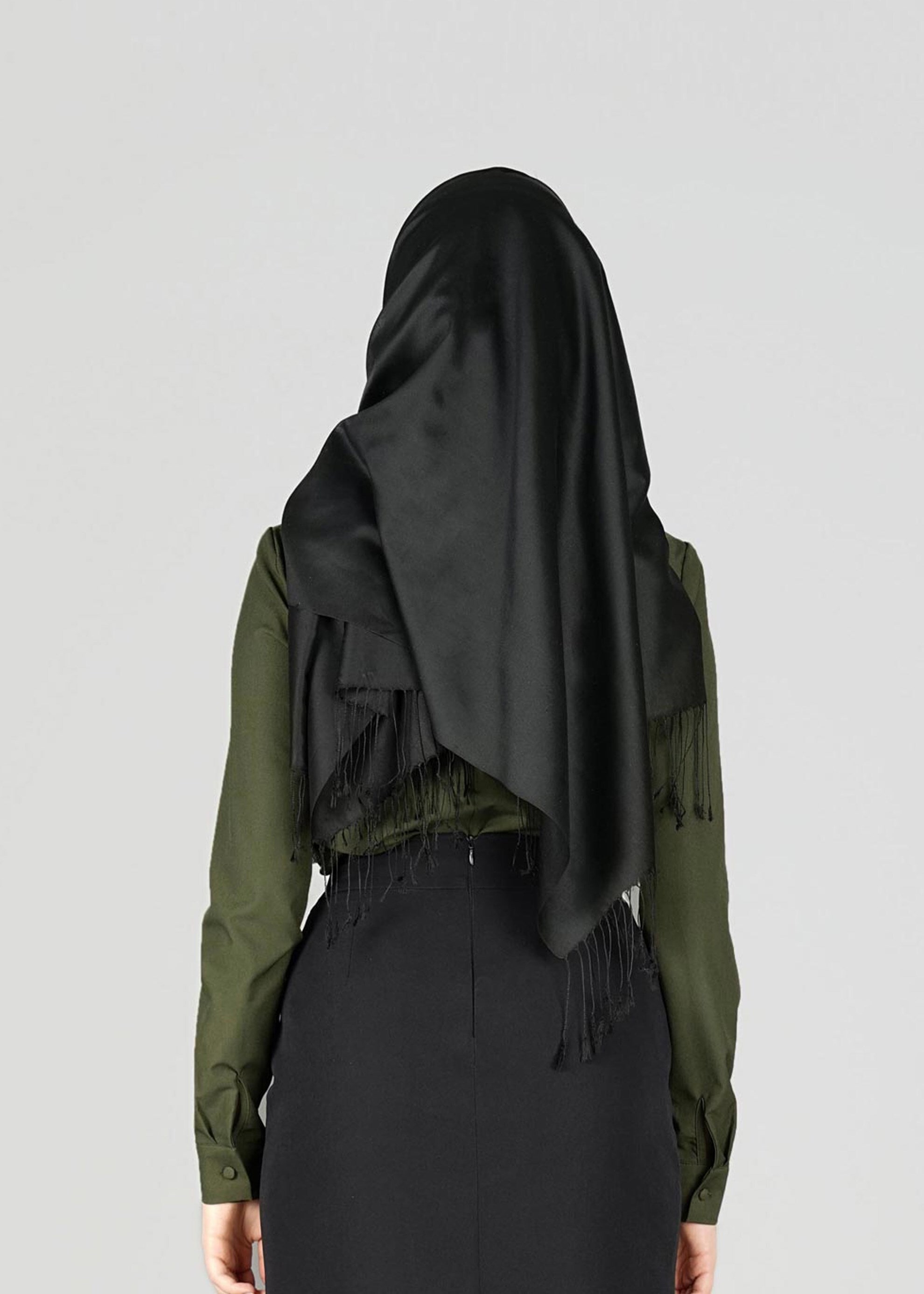 Tesettür giyim HAKİ 4988 BLUZ