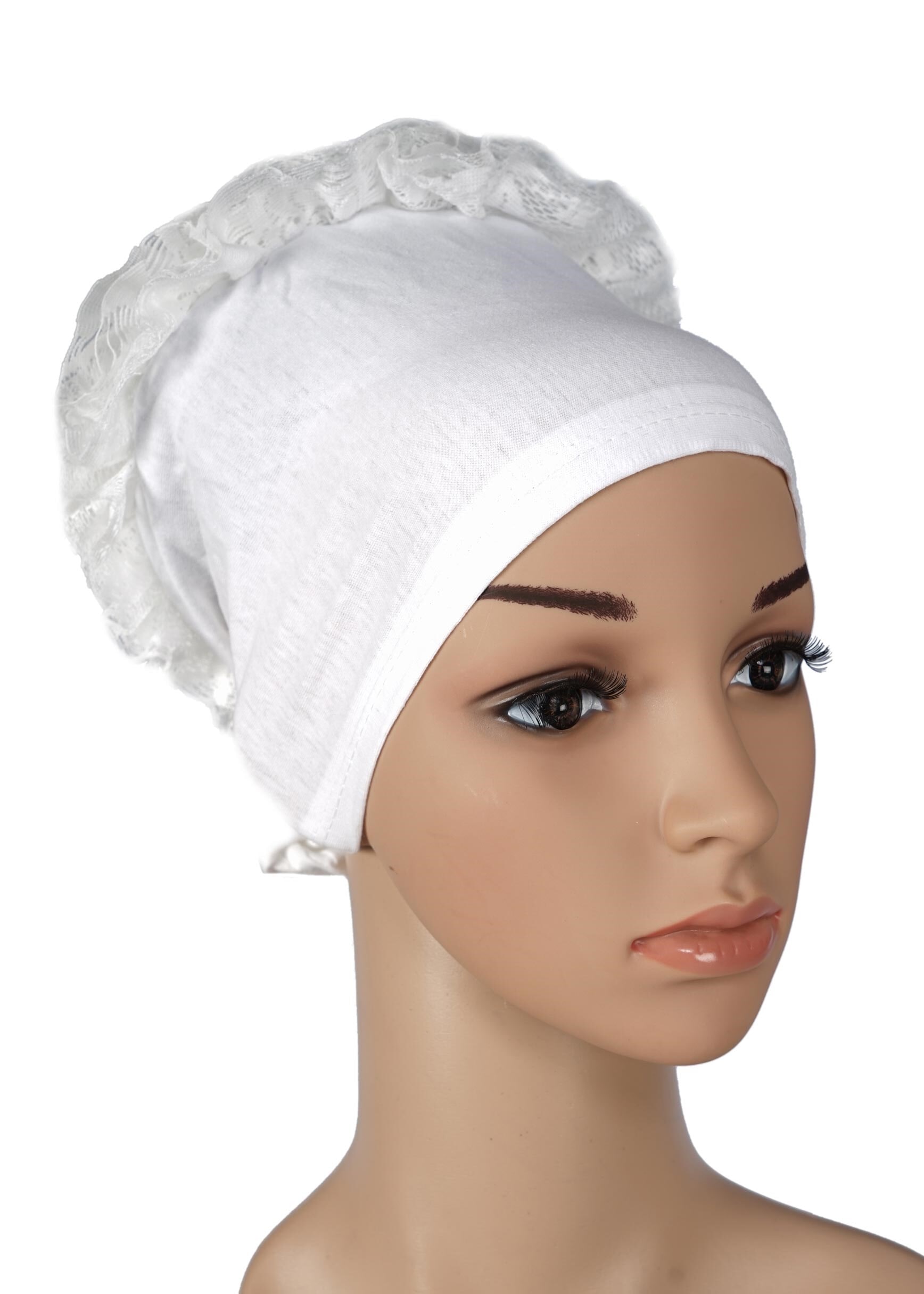 Tesettür giyim BEYAZ 40090-1 BONE