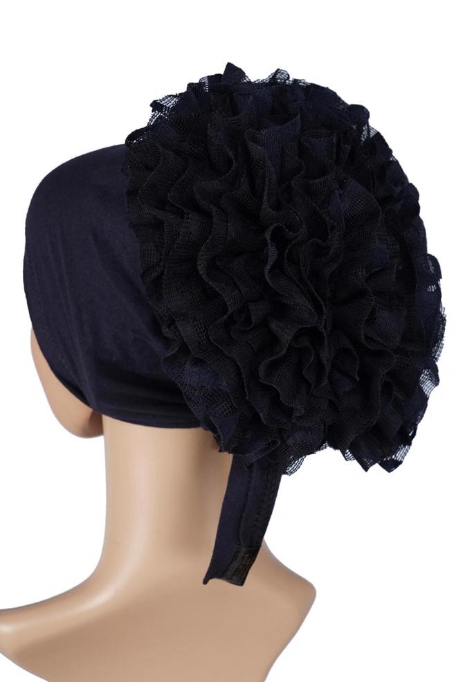 Vêtements hijab BLEU MARINE BONNET 40090-1  - ALVİNA