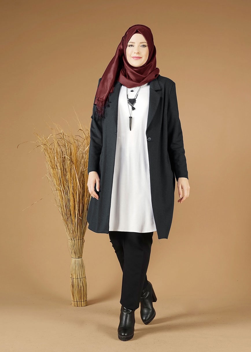 Tesettür giyim SİYAH 2642 CEKET