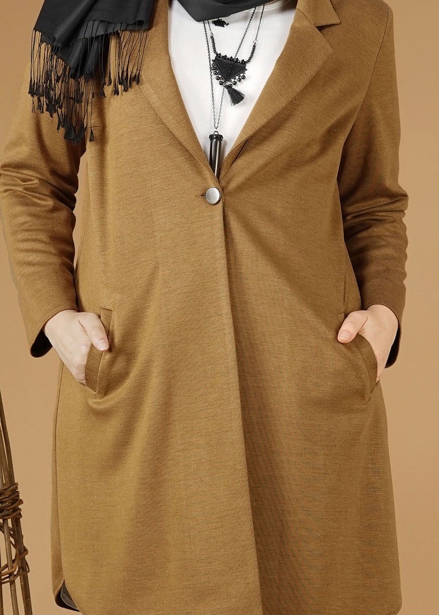 Tesettür giyim KAHVE 2642 CEKET