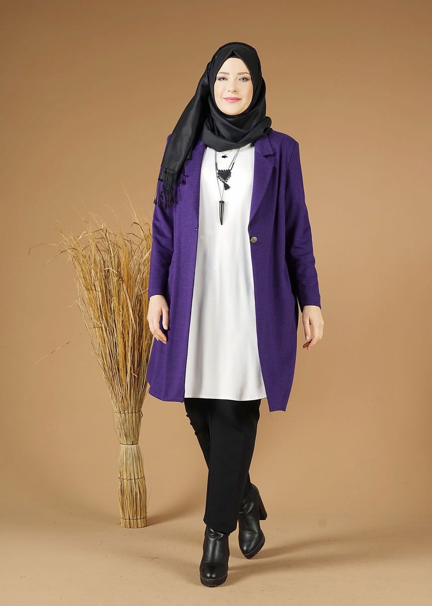 Tesettür giyim LACİVERT 2642 CEKET