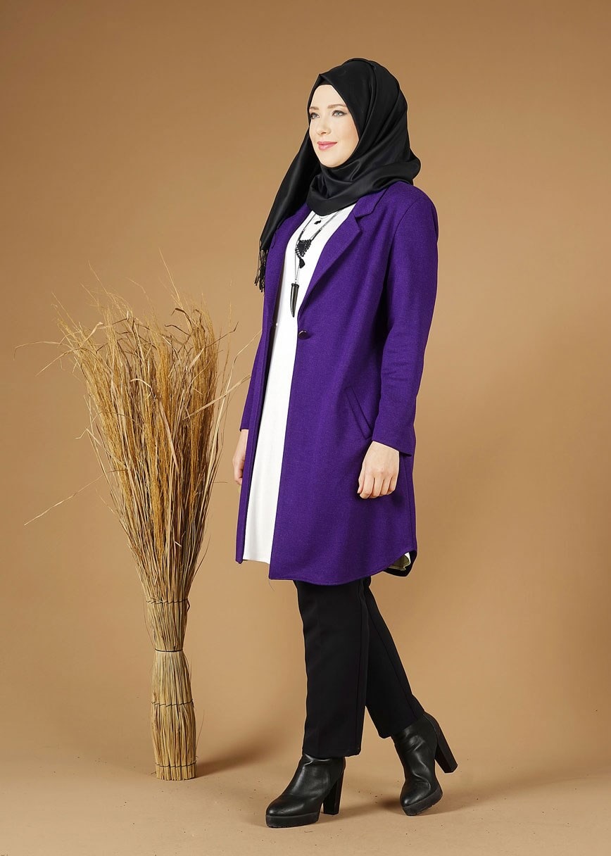 Tesettür giyim LACİVERT 2642 CEKET
