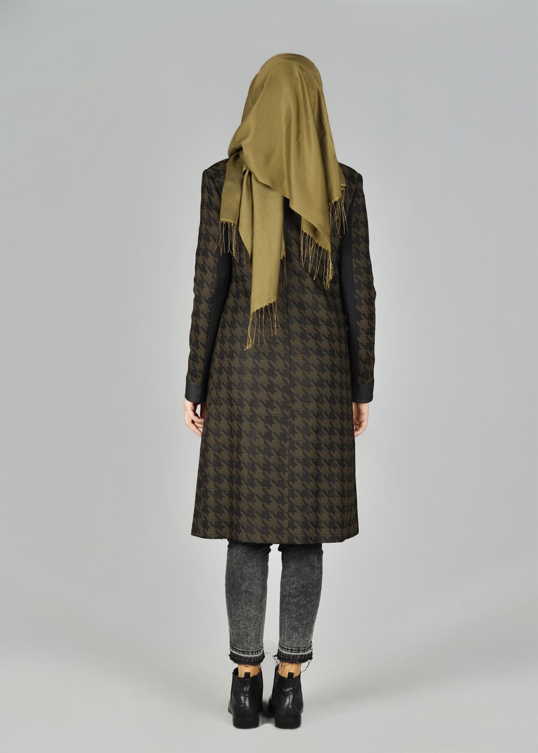 Tesettür giyim HAKİ 4001 CEKET