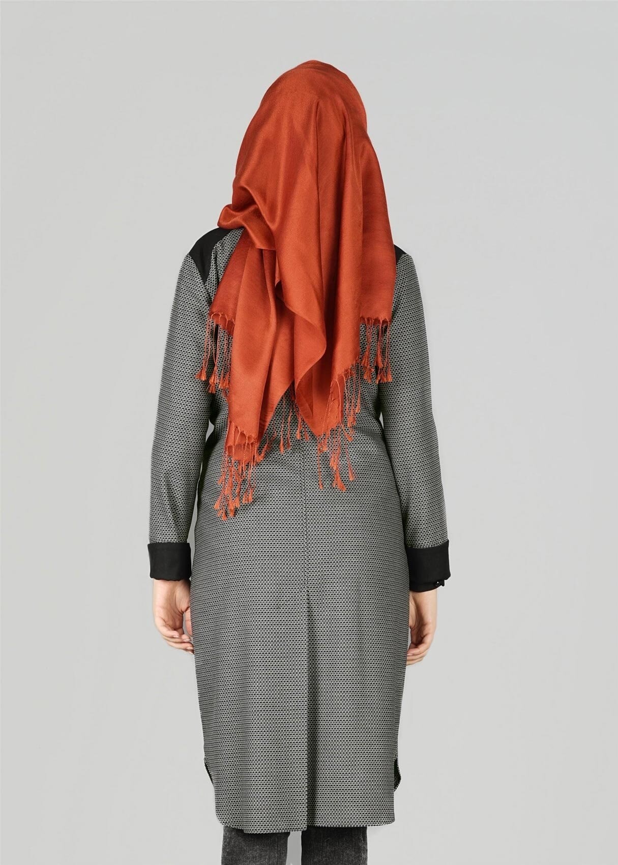 Tesettür giyim SİYAH CEP DETAYLI CEKET 4057