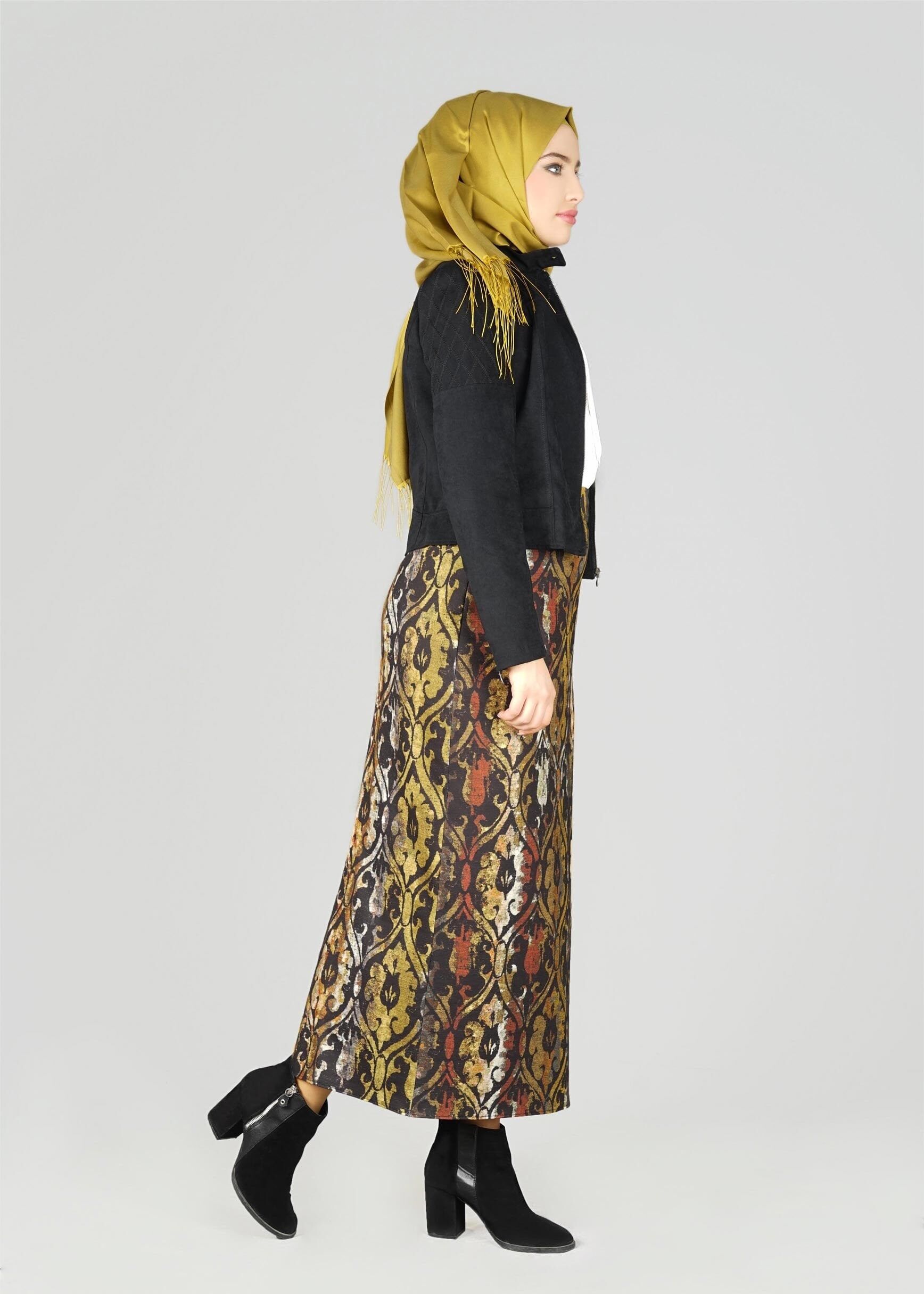 Tesettür giyim SİYAH 4825 CEKET