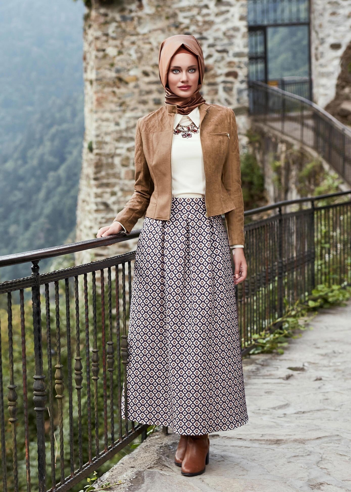 Tesettür giyim BEJ 4825 CEKET